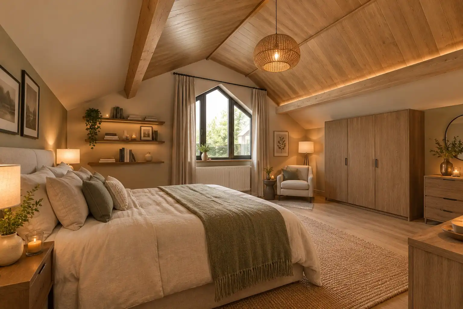 Charmante, op te knappen, statige villa met 3 slaapkamers en garage op een ruim perceel gelegen in het groen TE KOOP in Wielsbeke. foto 6