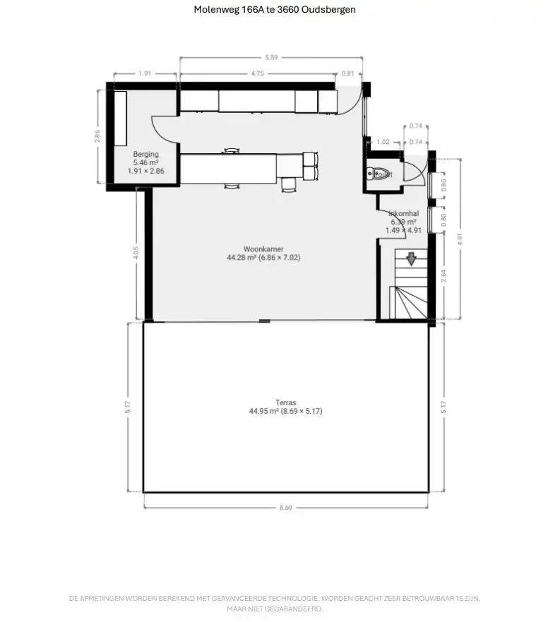 TRIPLEX-APPARTEMENT MET 2 TERRASSEN, TUIN EN BOS foto 17