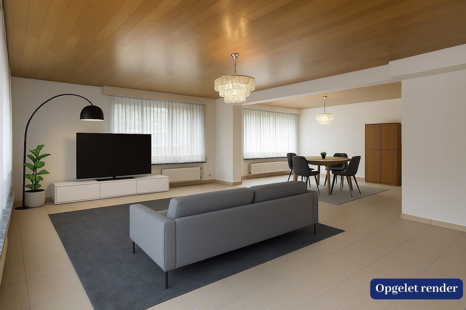 Hoofdfoto van de publicatie: Gelijkvloers appartement (142m²) met 2 slpk & mogelijkheid tot aankoop garage of staanplaats!