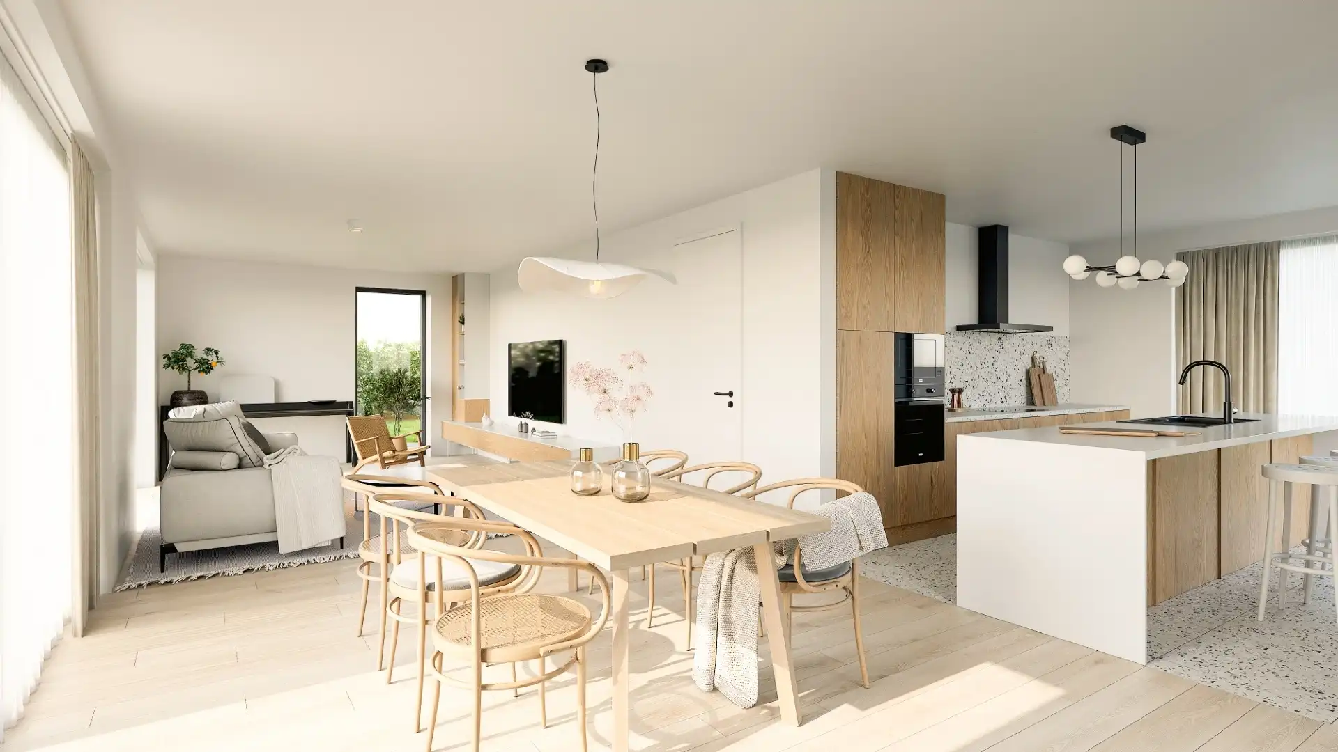 Energiezuinige open bebouwing met zicht op de velden foto 8