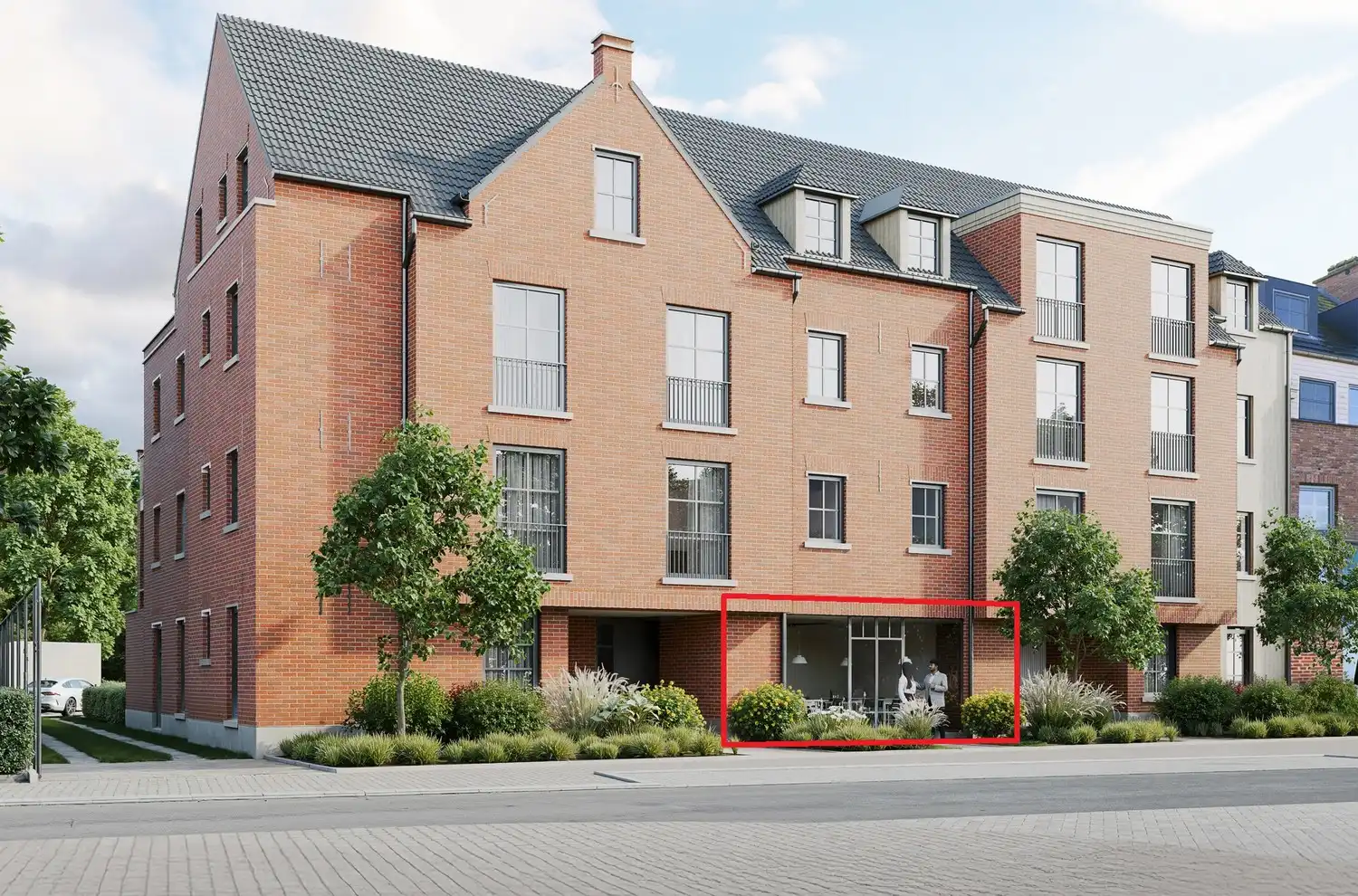 Handelspand van ca.162m² op topligging foto {{pictureIndex}}