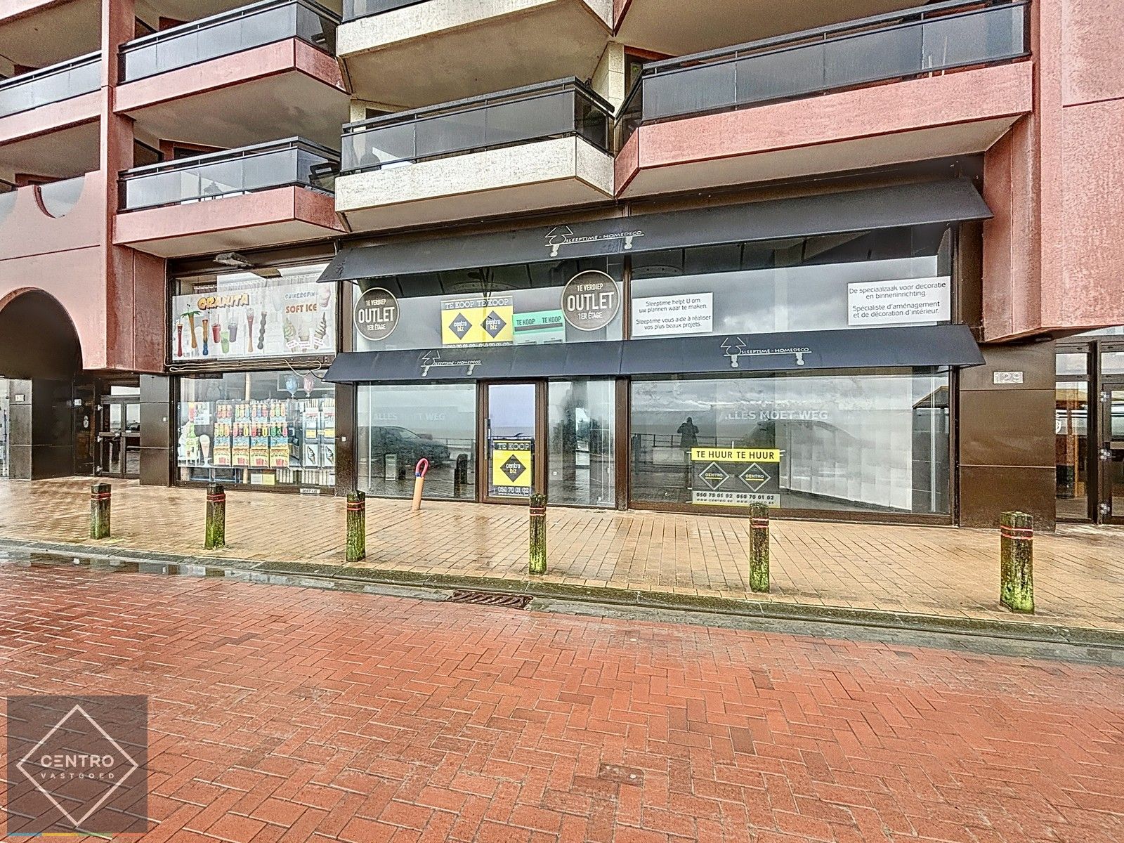 Instapklaar HANDELSPAND (2 x 206m2) met STUDIO op de zeedijk van Blankenberge (nabij Casino). foto 2