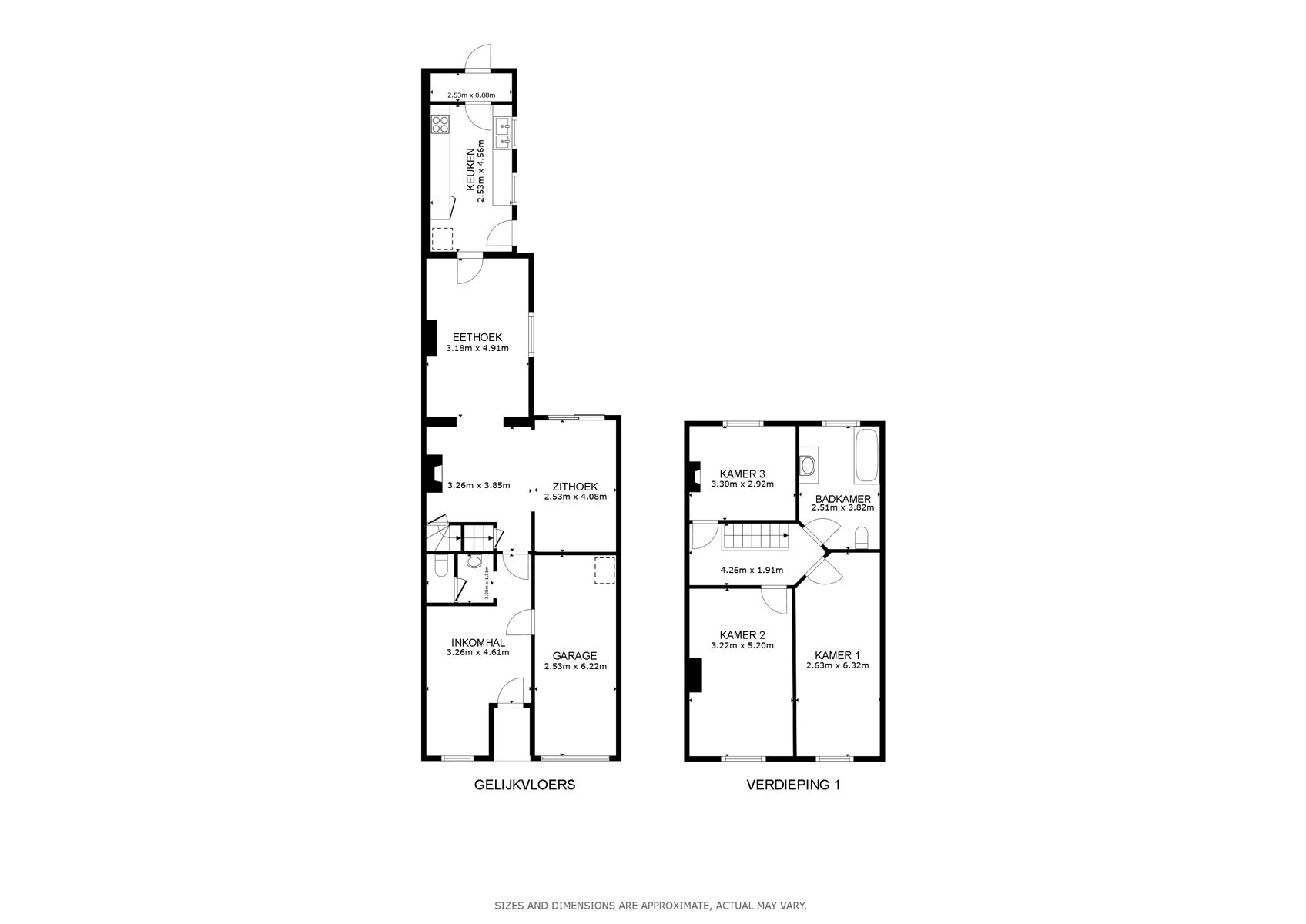 Halfopen bebouwing nabij centrum Heusden foto 22