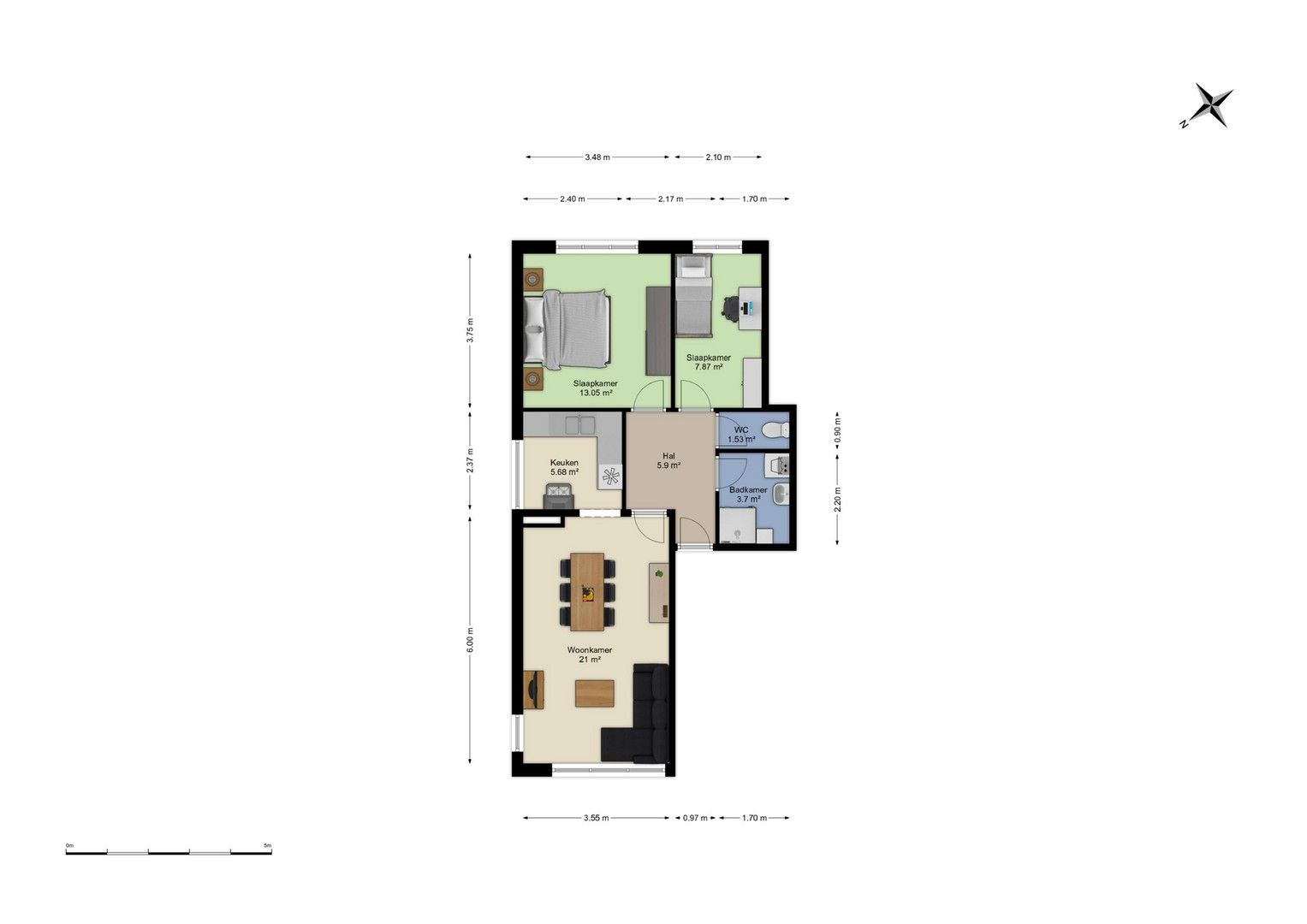 Appartement met kelderberging en garage foto 14