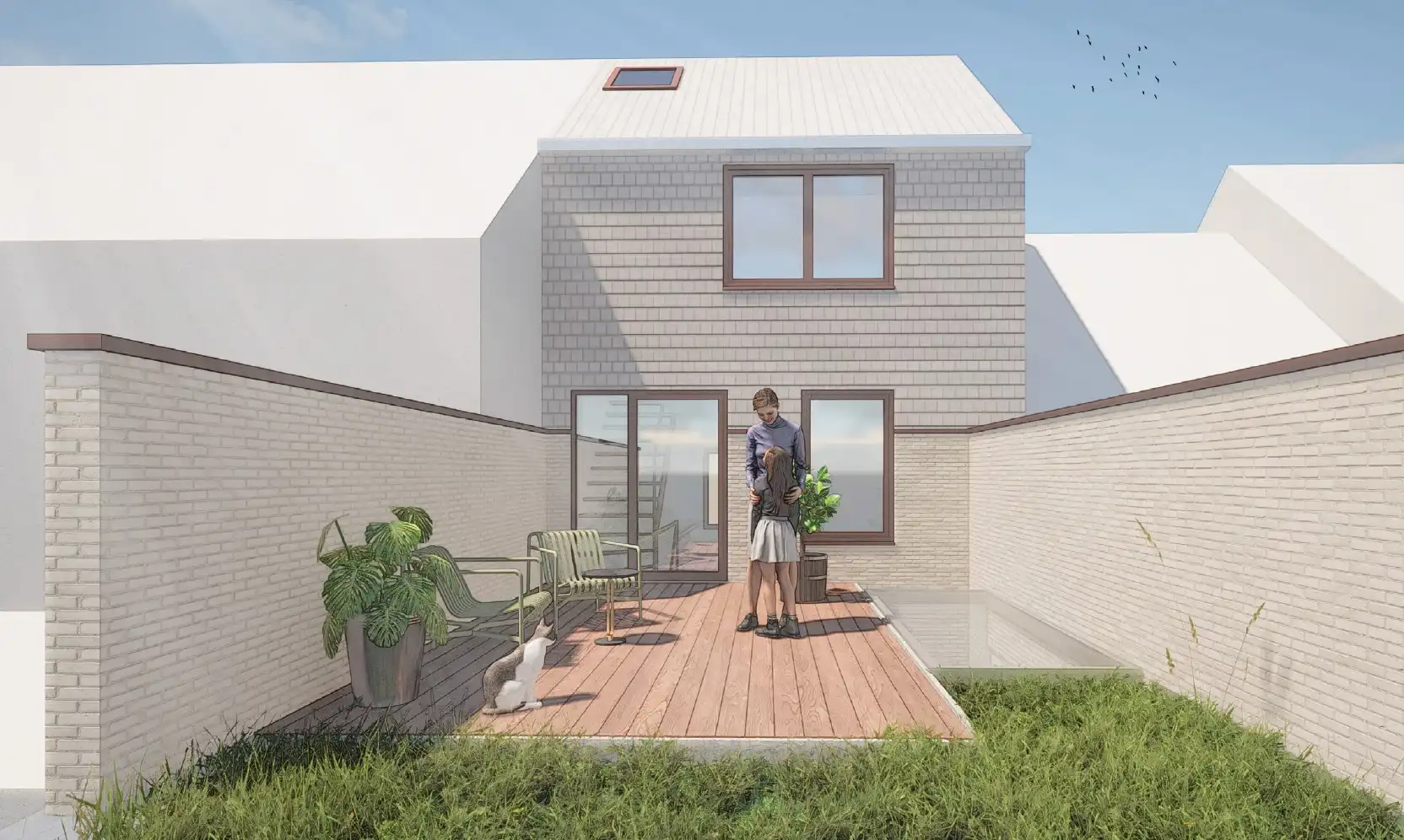 Nieuwbouwwoning met 3 slaapkamers en terras/ tuin – energiezuinig (E30) foto {{pictureIndex}}