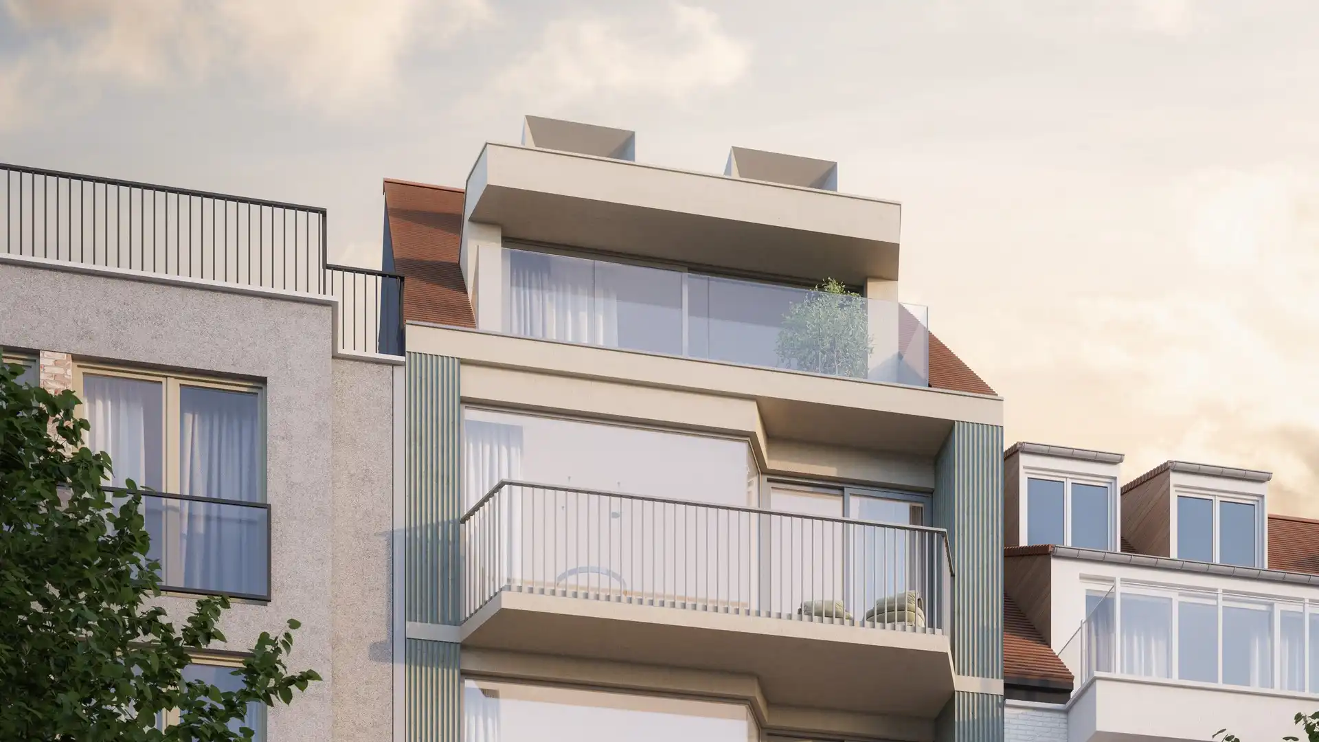 Nieuwbouw duplex met terras - Grassi Knokke foto {{pictureIndex}}