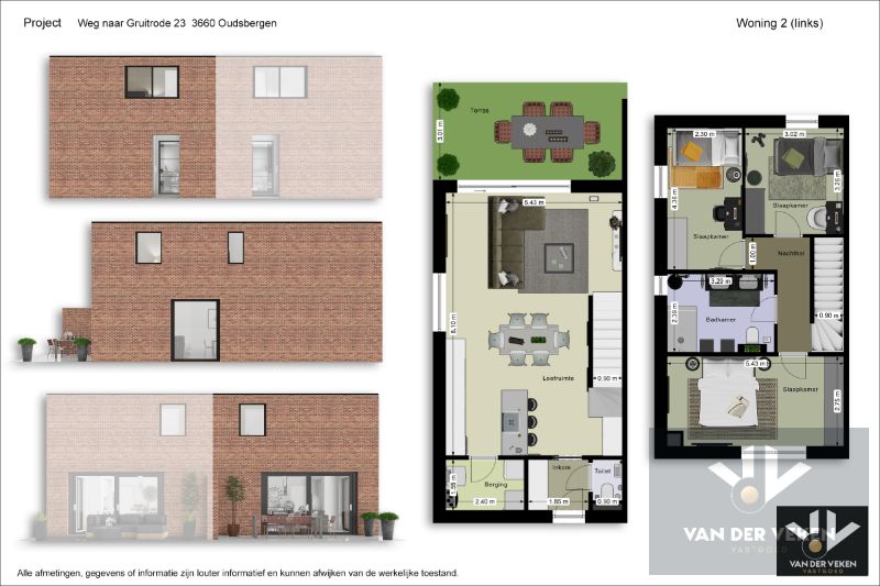 Halfopen nieuwbouwwoning met 3 slaapkamers en prachtig perceel op goed bereikbare locatie nabij het centrum van Opglabbeek (Oudsbergen) - afwerkingsgraad nog te kiezen voor de snelle beslisser! foto 5