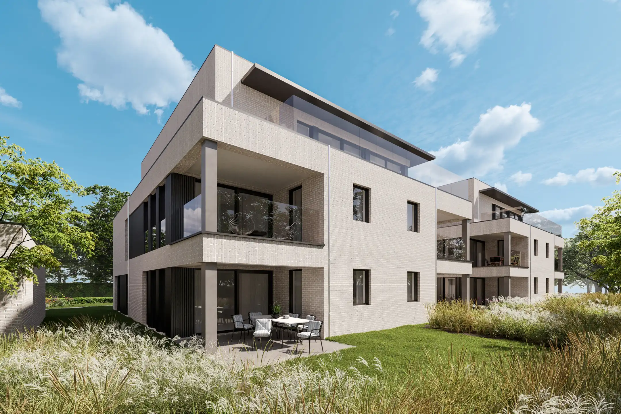 Knap gelijkvloersappartement van 104 m² met 2 slaapkamers en overdekt terras van 12 m². foto 6