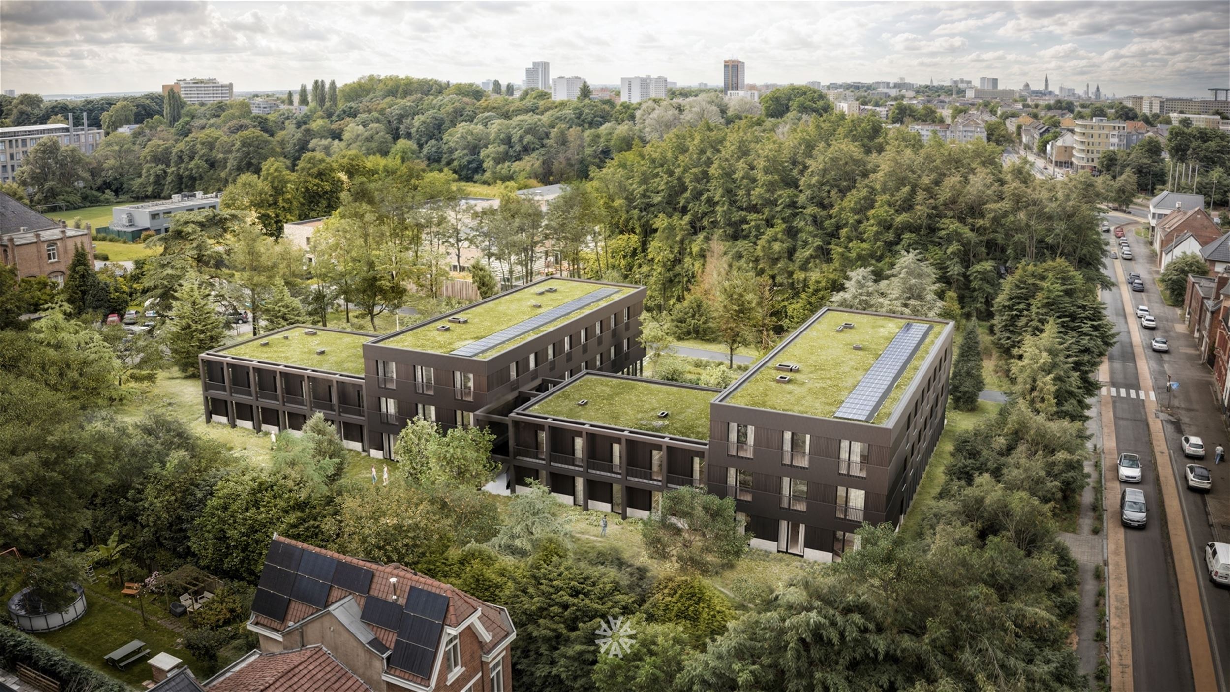 93 High-end studentenkamers in een bijzonder groene omgeving in Gent - Verkoop per unit foto 2