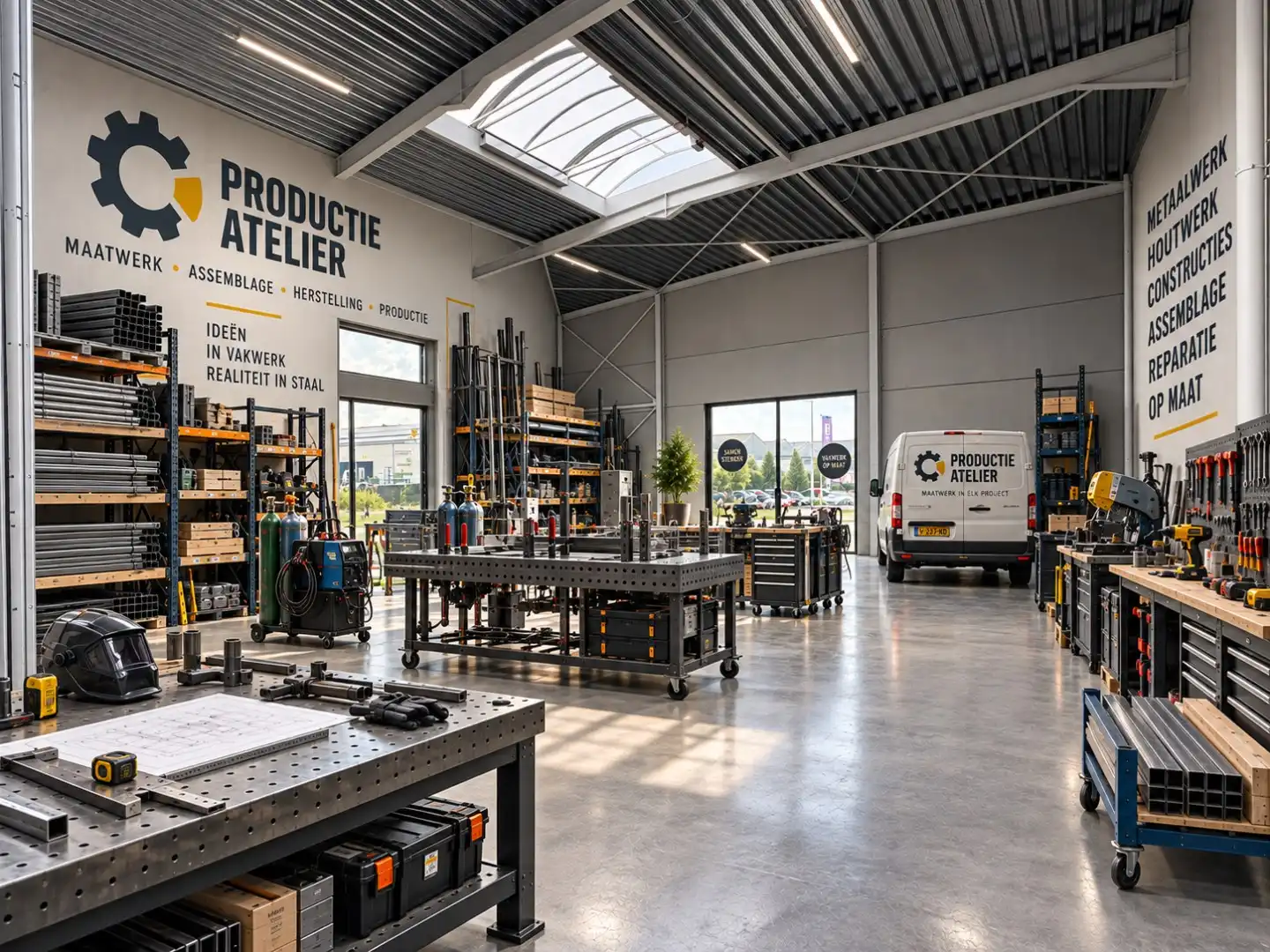 Loods te koop – 225 m² met 3 parkeerplaatsen inbegrepen op de industriezone te Ichtegem foto 9