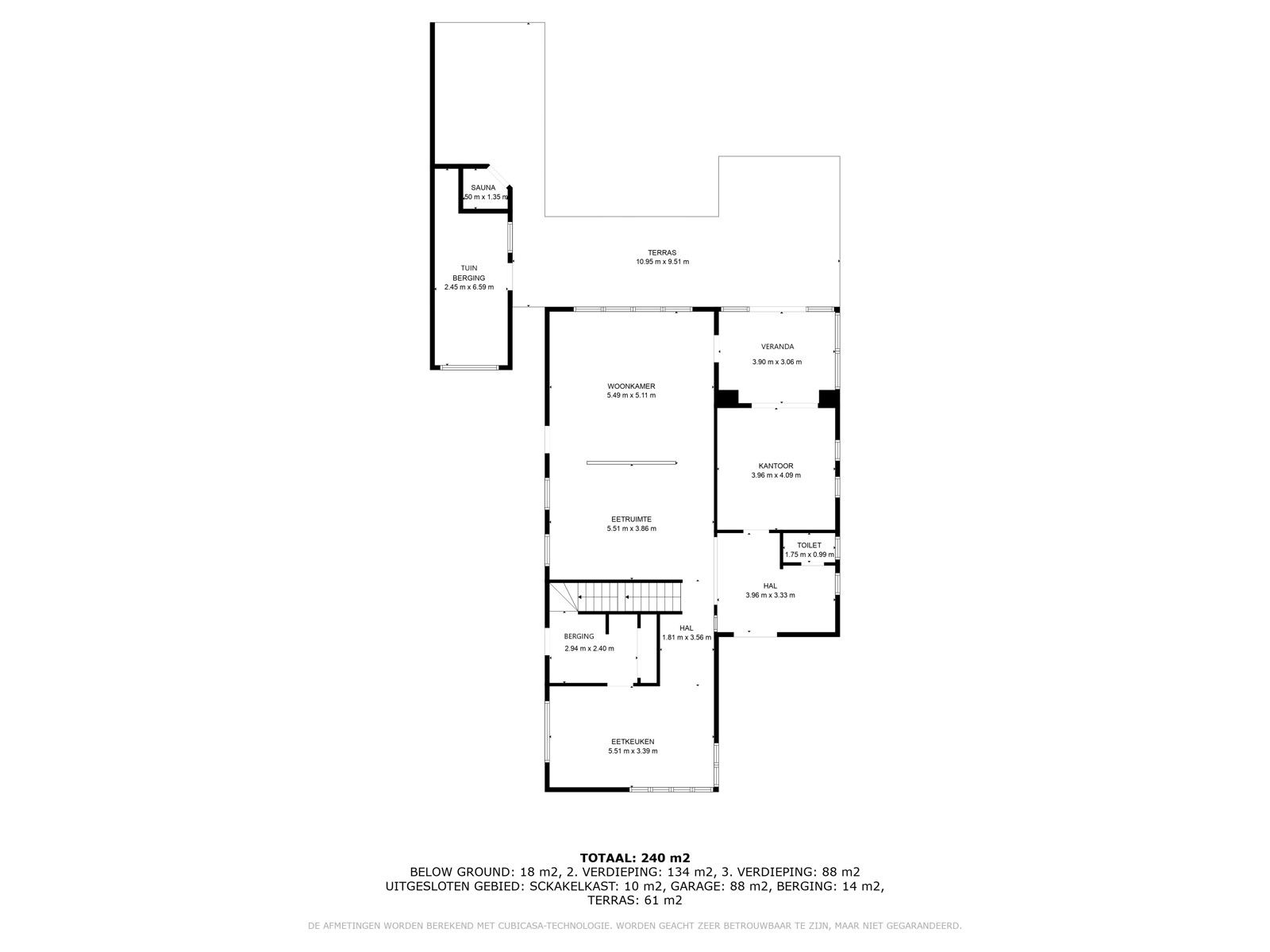 Instapklare moderne woning met 3/4 slpks, zwembad en sauna. foto 26