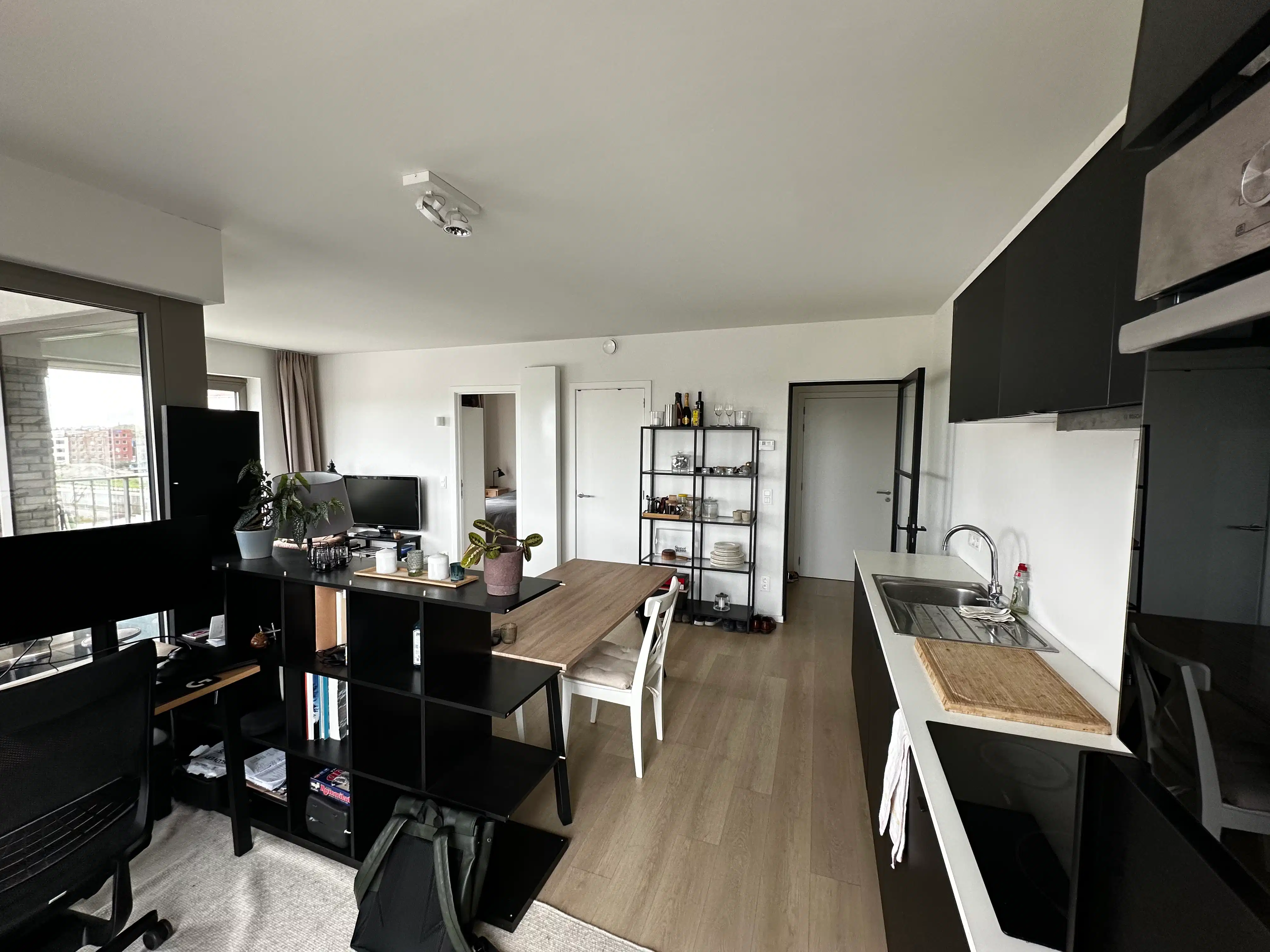 Tof één slaapkamer aan Dok Noord Gent foto 4