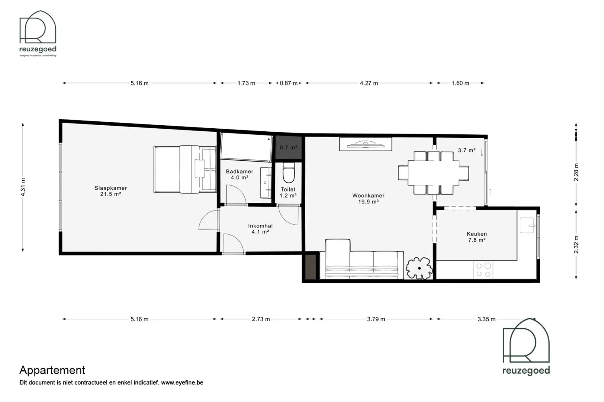 Instapklaar gelijkvloers appartement met 1 slaapkamer en tuin op toplocatie in Mechelen foto 21