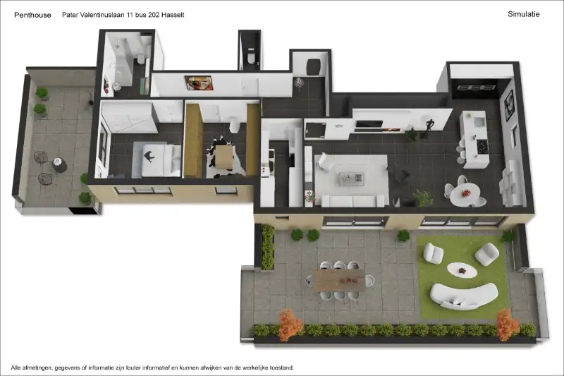 INVESTERINGSPAND: TOP GELEGEN PENTHOUSE MET UNIEK TERRAS EN LEVENSLANGE HUURDERS foto 28