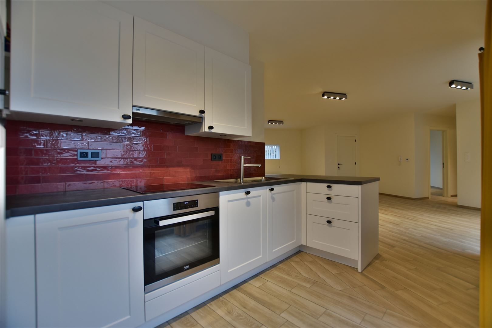 Instapklaar gelijkvloers appartement met koer en garage vrijstaande.  foto 12