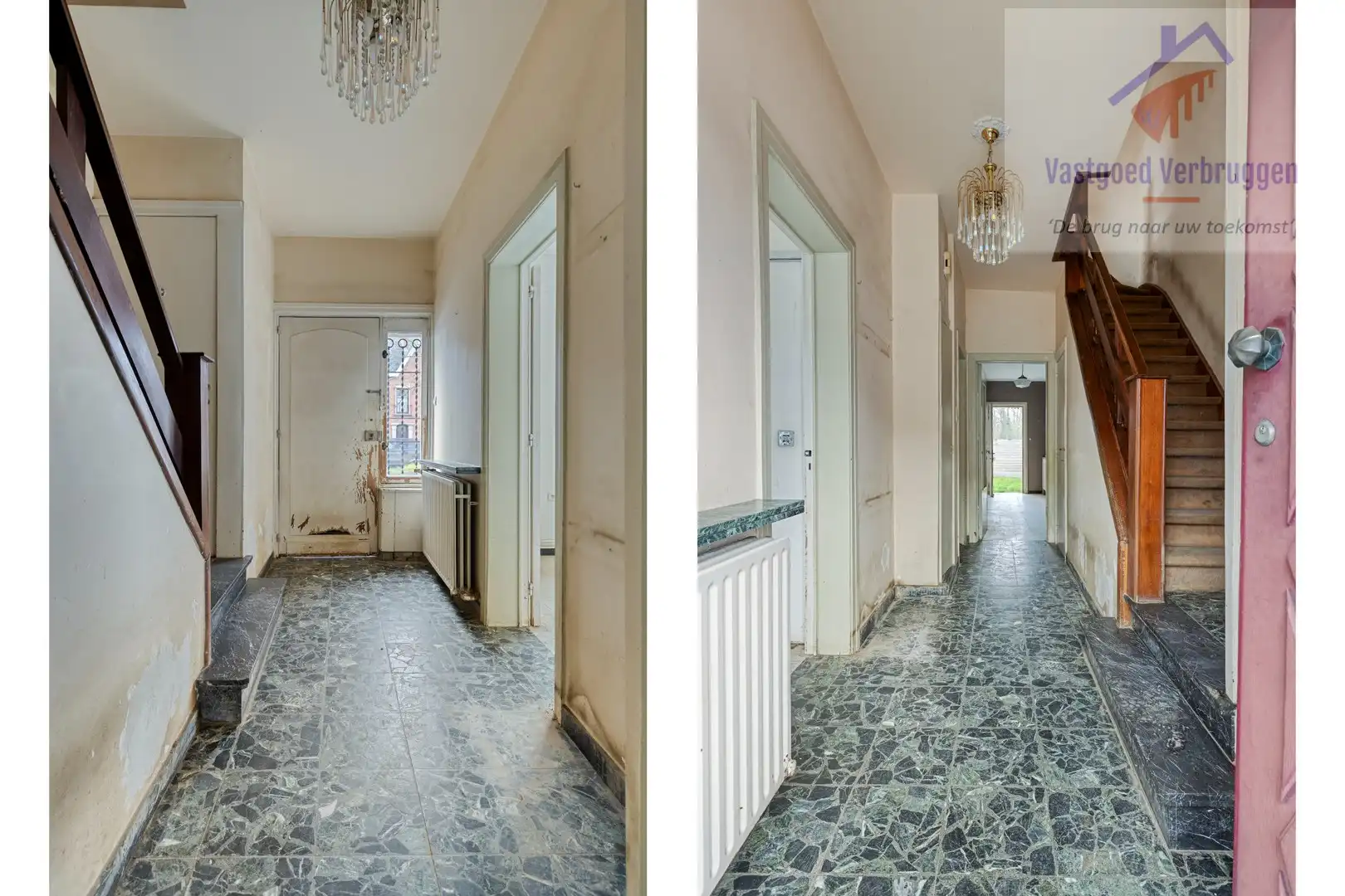 Te renoveren halfopen bebouwing met garage foto 2