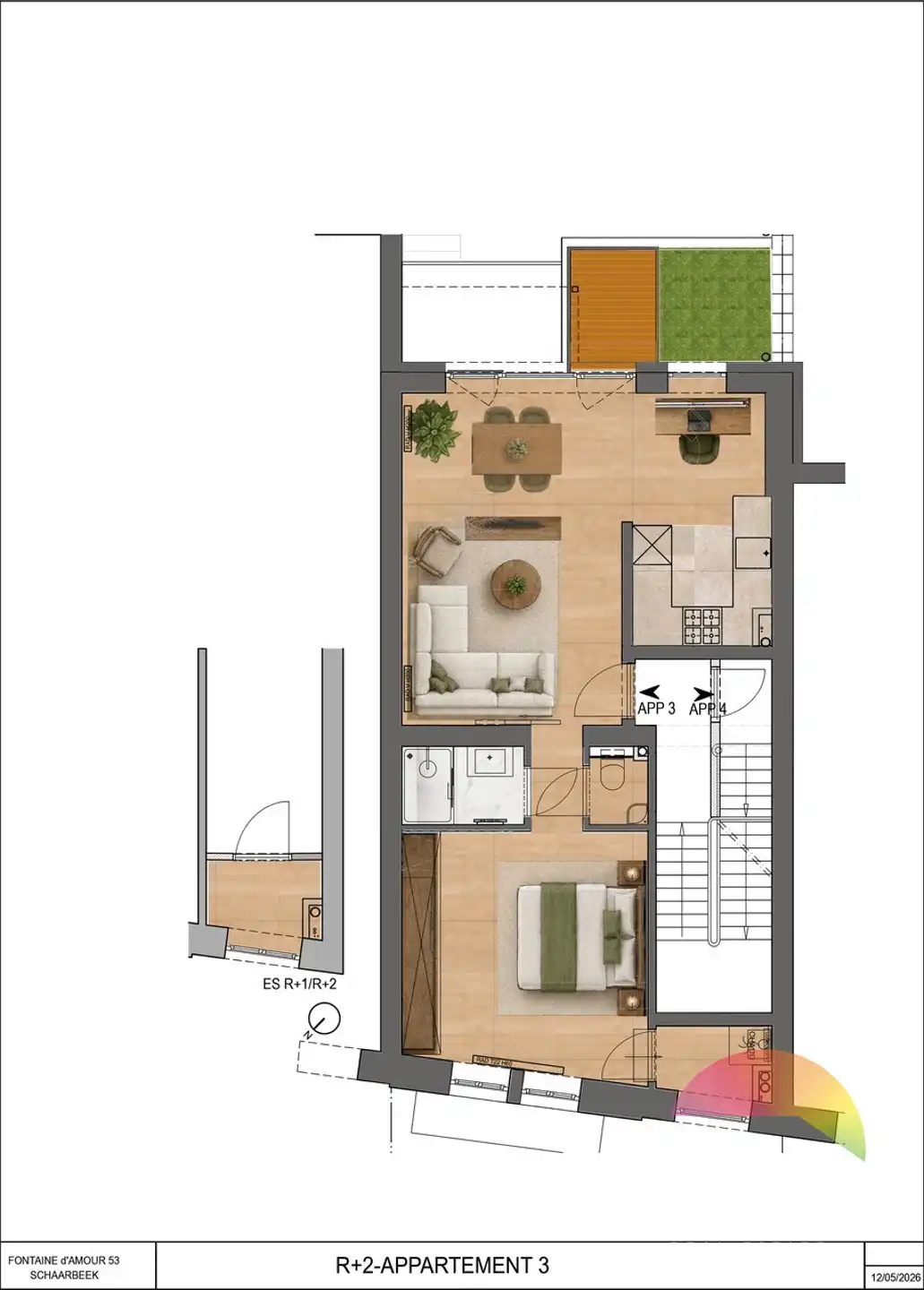 Volledig gerenoveerd, 1ste bewoning, tegenover Josaphatpark foto 7