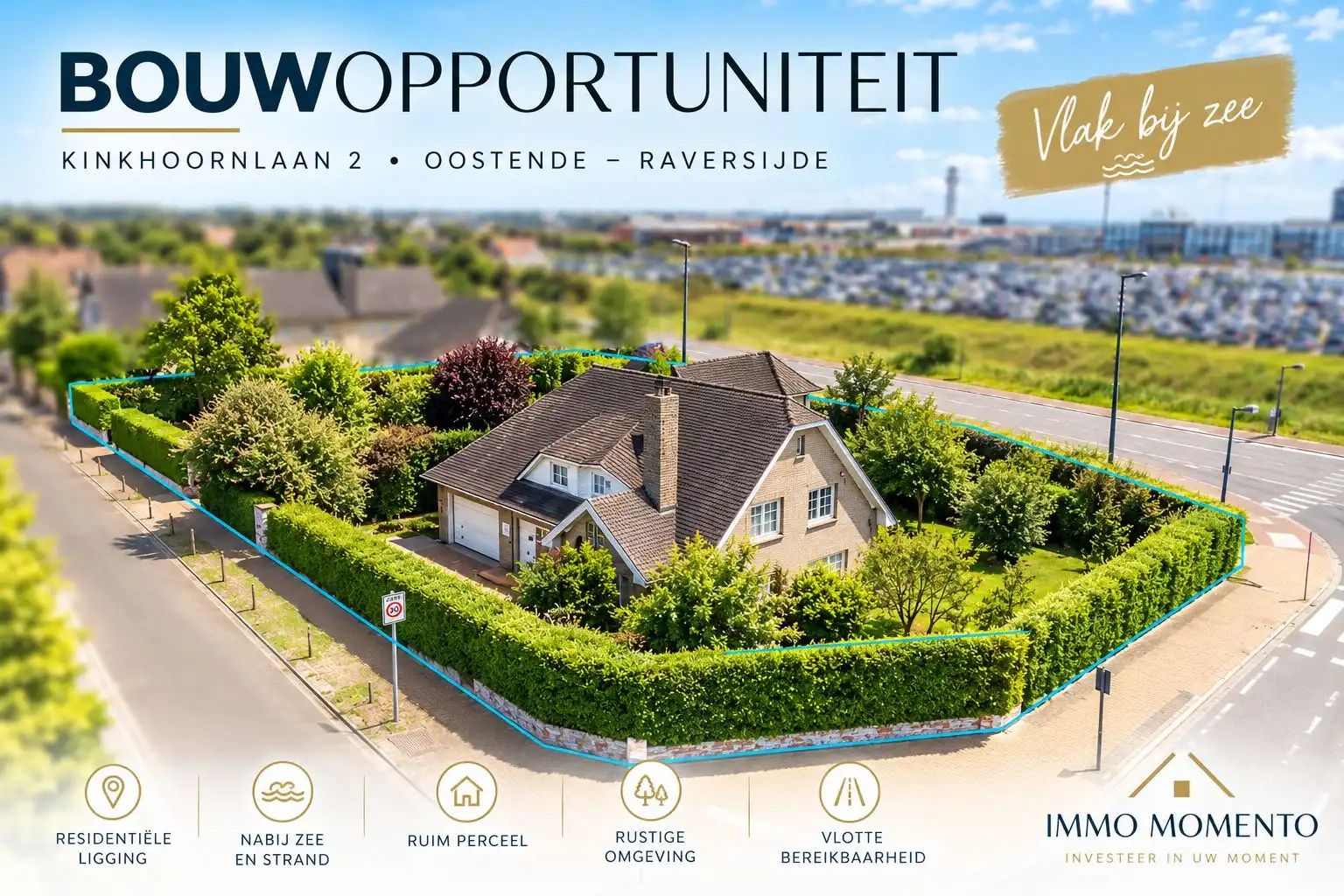 Grond te koop Kinkhoornlaan 2 - 8400 Oostende