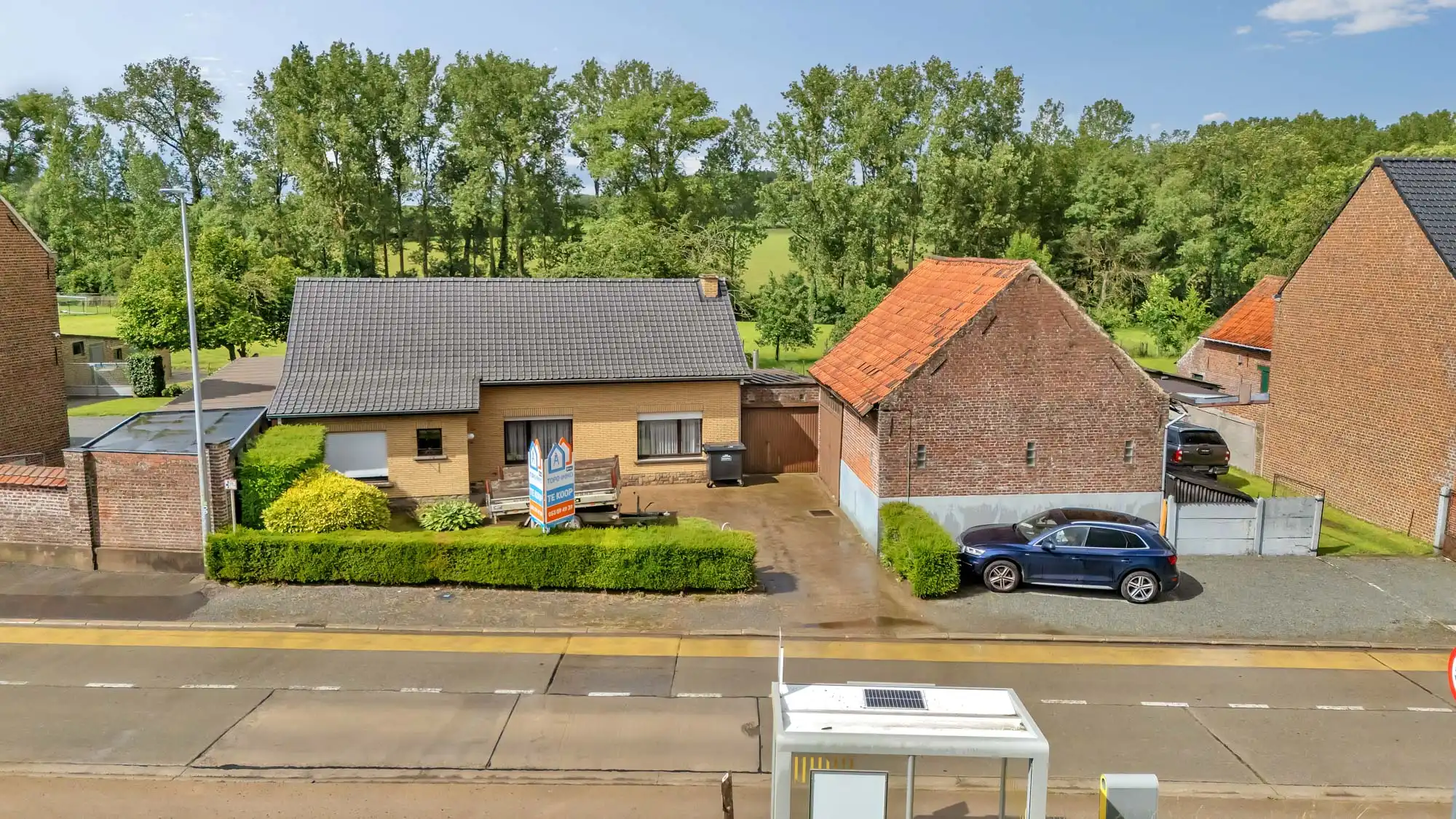 Projectgrond voor drie half open bebouwingen foto 3