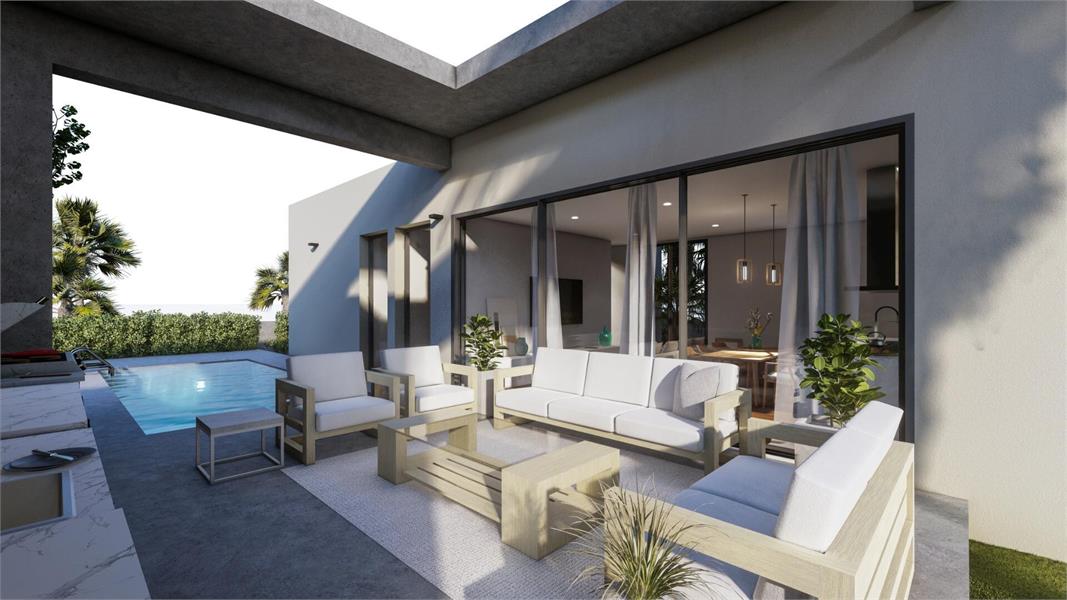 NIEUWBOUW HALFVRIJSTAANDE VILLA'S IN ALTAONA GOLFRESORT, MURCIA foto 3