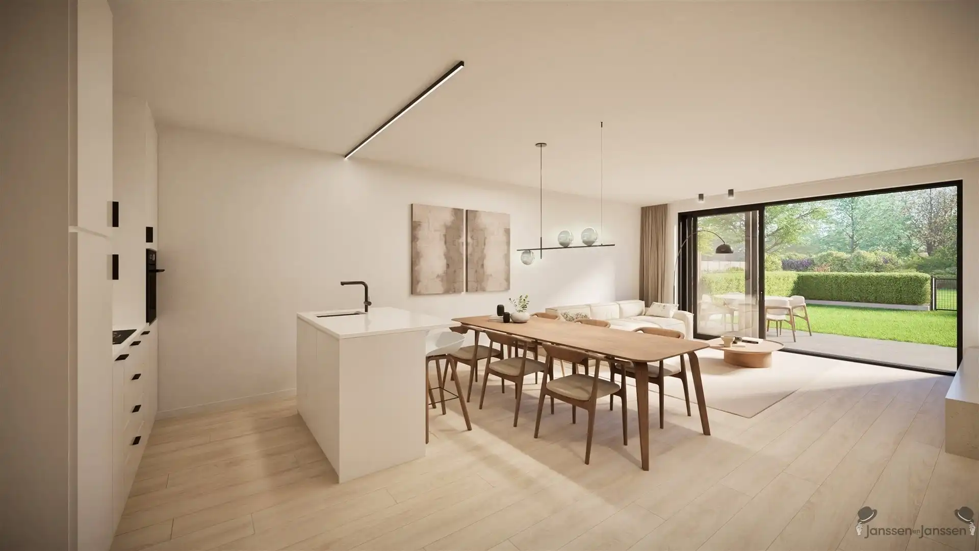 Luxueus energiezuinig gelijkvloers nieuwbouw appartement met privé tuin en terras foto 4
