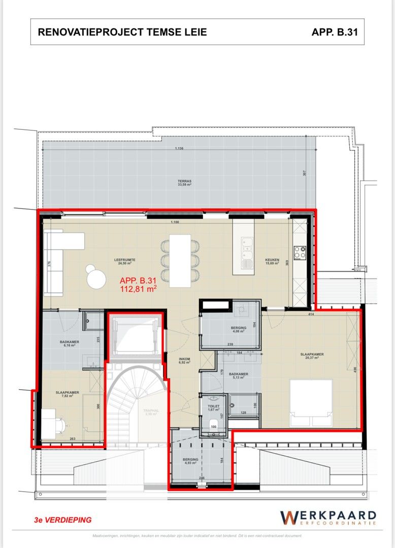 PENTHOUSE MET 2 SLAAPKAMERS EN RUIM TERRAS foto 7