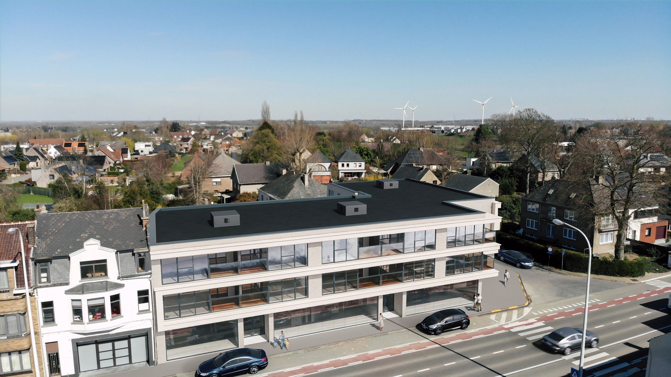 Commercieel gelijkvloers met grote kelder en 4 parkings... foto 3