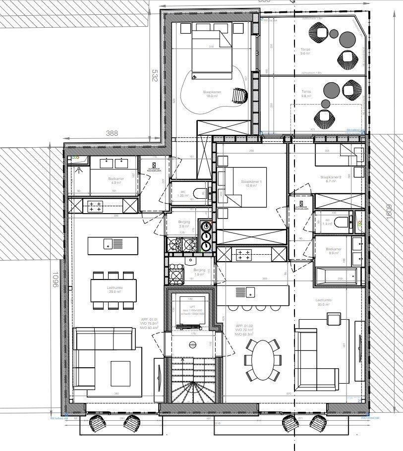 Nieuwbouw 2-slaapkamerappartement te Bredene foto 3