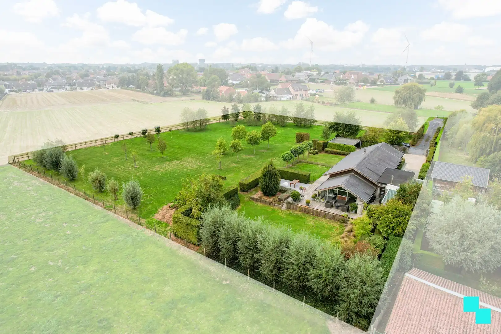 Prachtige gelijkvloerse woning op 6.036m² met verzichten in Kachtem foto {{pictureIndex}}