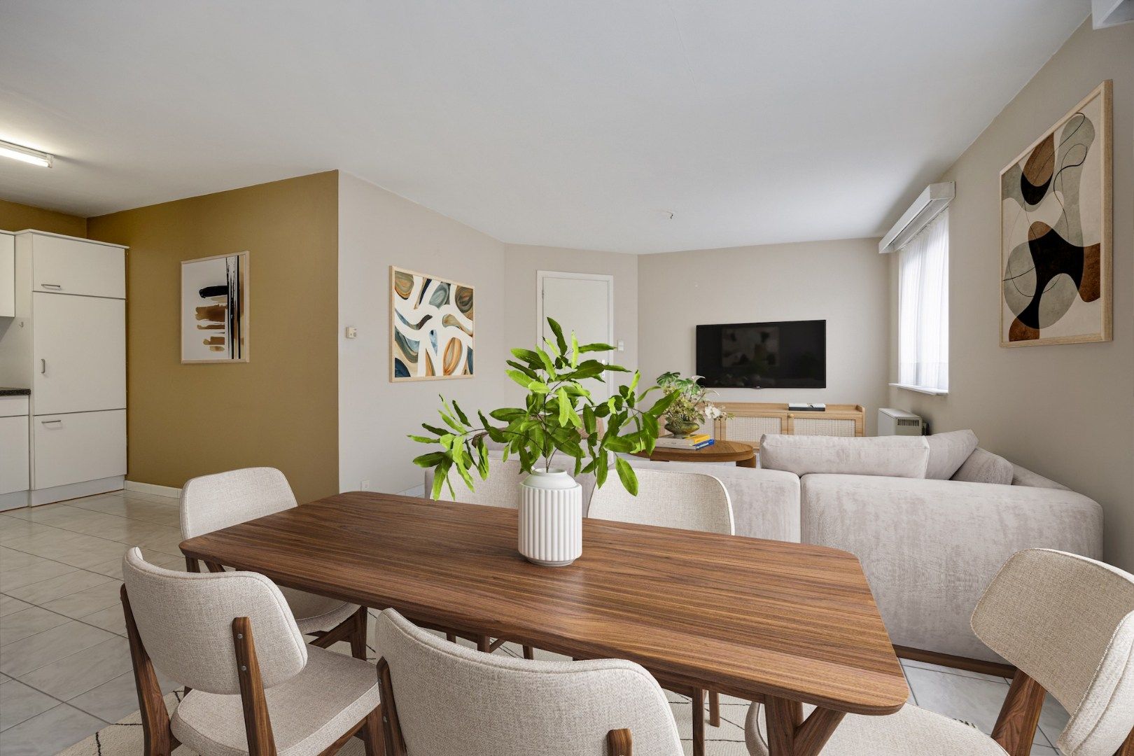 Hoofdfoto van de publicatie: Praktisch GELIJKVLOERS appartement te Lummen INCLUSIEF GARAGE