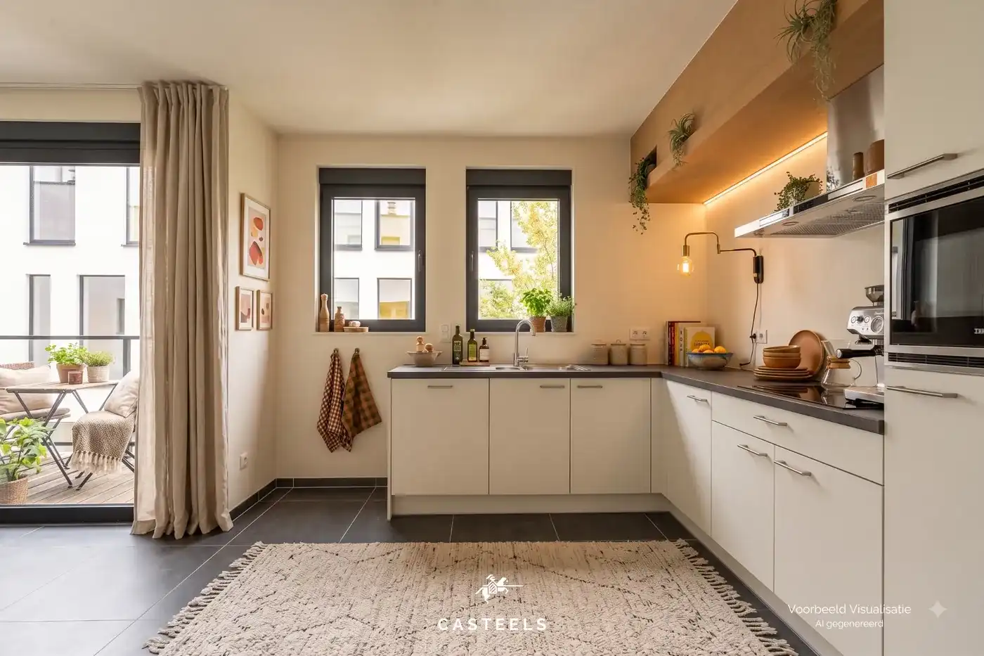 Lichtrijk appartement met grote gemeenschappelijke tuin foto 5