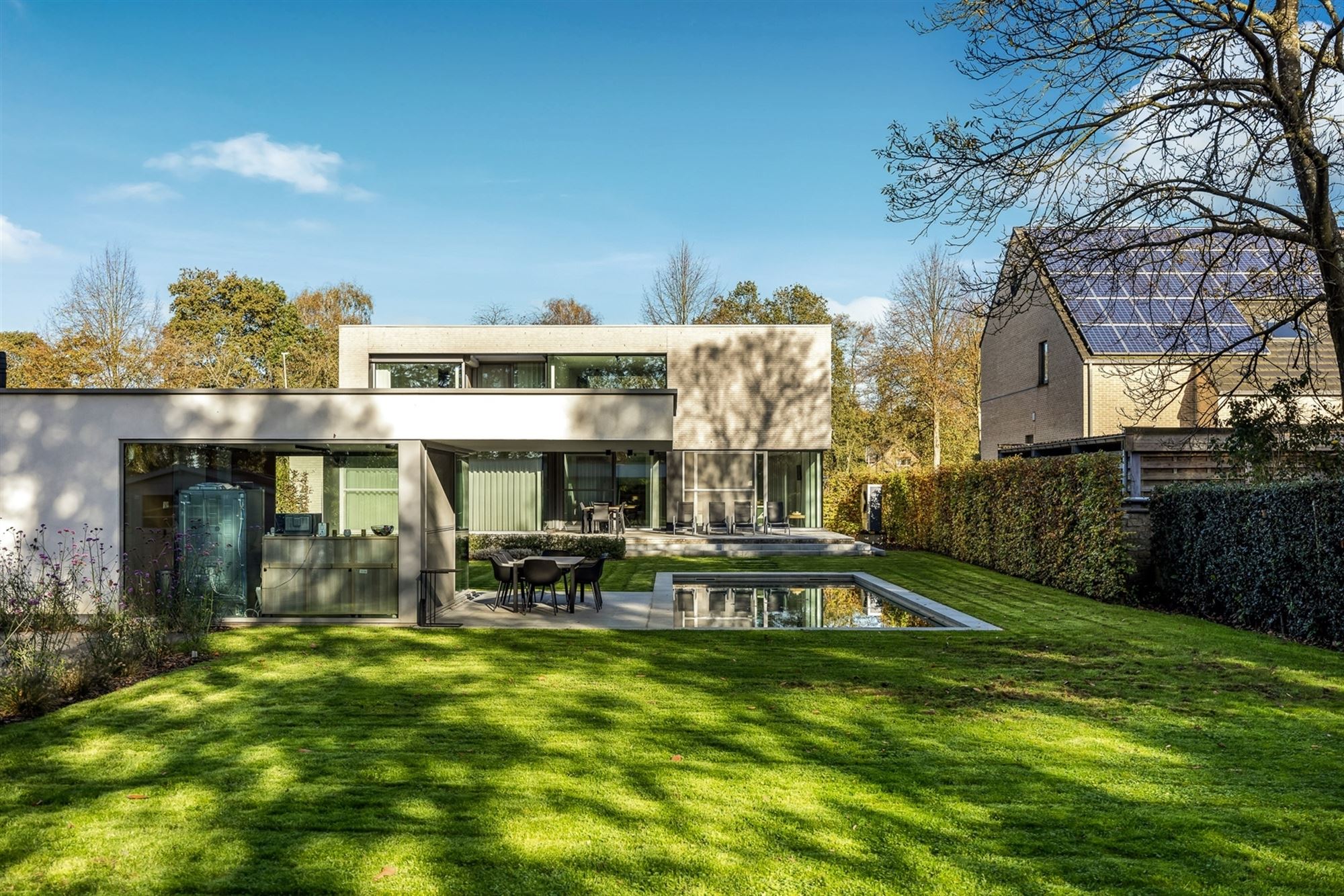 IMPRESSIONANTE EN EXEPTIONEEL AFGEWERKTE LUXE VILLA GELEGEN OP EEN UITERST RUSTIG EN ZONNIG PERCEEL VAN 14ARE 63CA TE KOERSEL foto 4