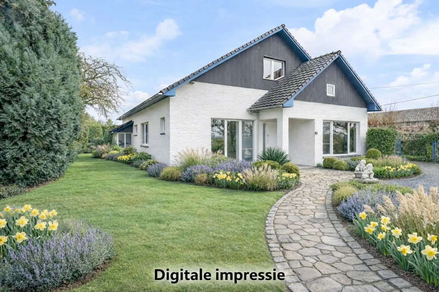 Op te knappen karakteristieke hoekwoning, 4 slpk, (EPC-label C) gelegen aan het Haspengouwse landschap. foto 2