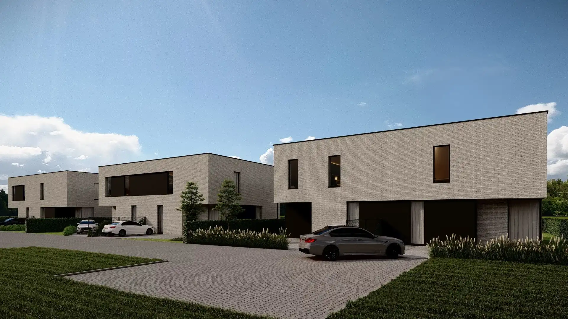 WOONPROJECT "AGNETA": ZES MODERNE ENERGIEZUINIGE WONINGEN IN KINDVRIENDELIJKE BUURT IN MILLEN foto {{pictureIndex}}