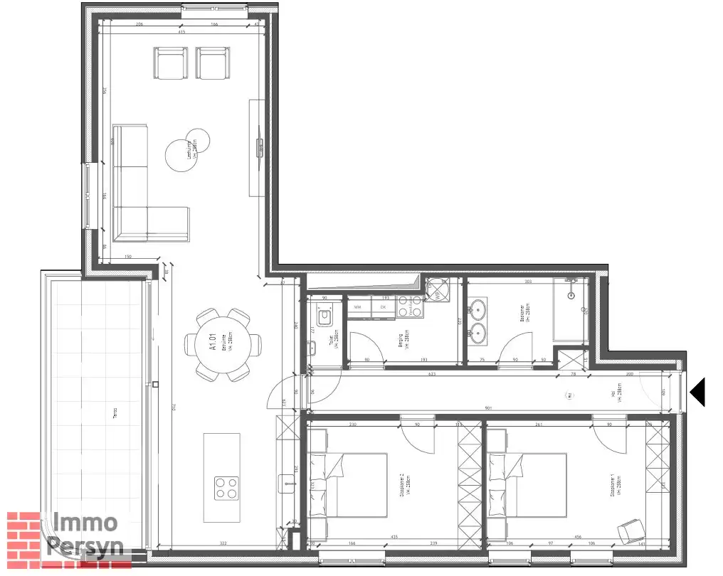 Nieuwbouw 3 slpk app met terras van 18m² met 6% BTW mogl foto 4