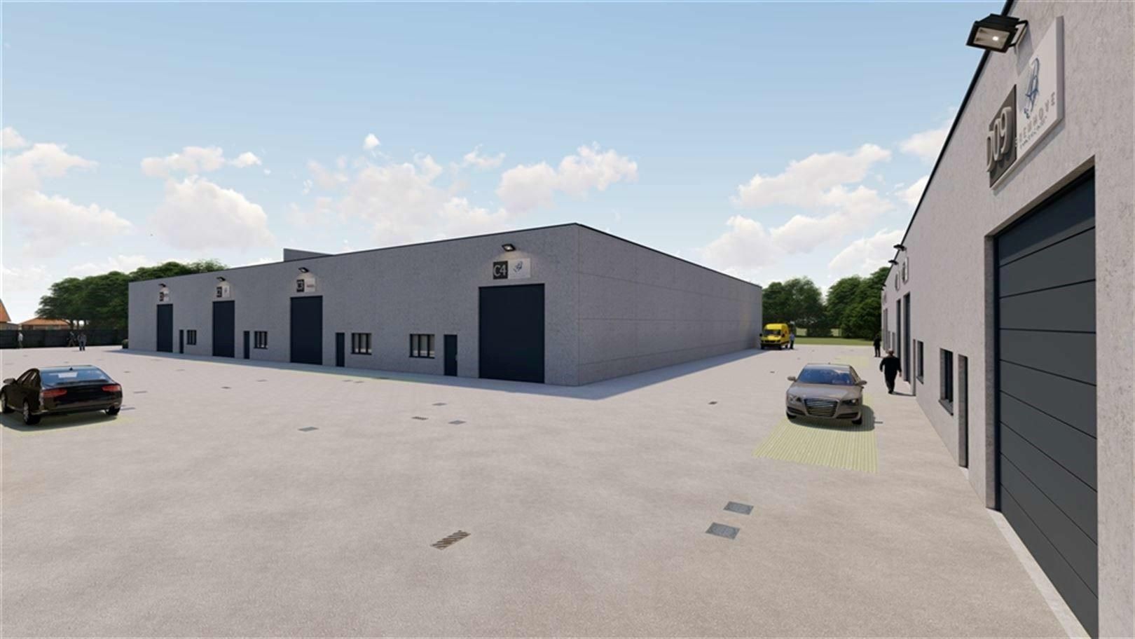 Nieuwbouw KMO-unit 287 m² (C6)  met 3 privatieve parkeerplaatsen per unit TE KOOP te Waregem. foto 11