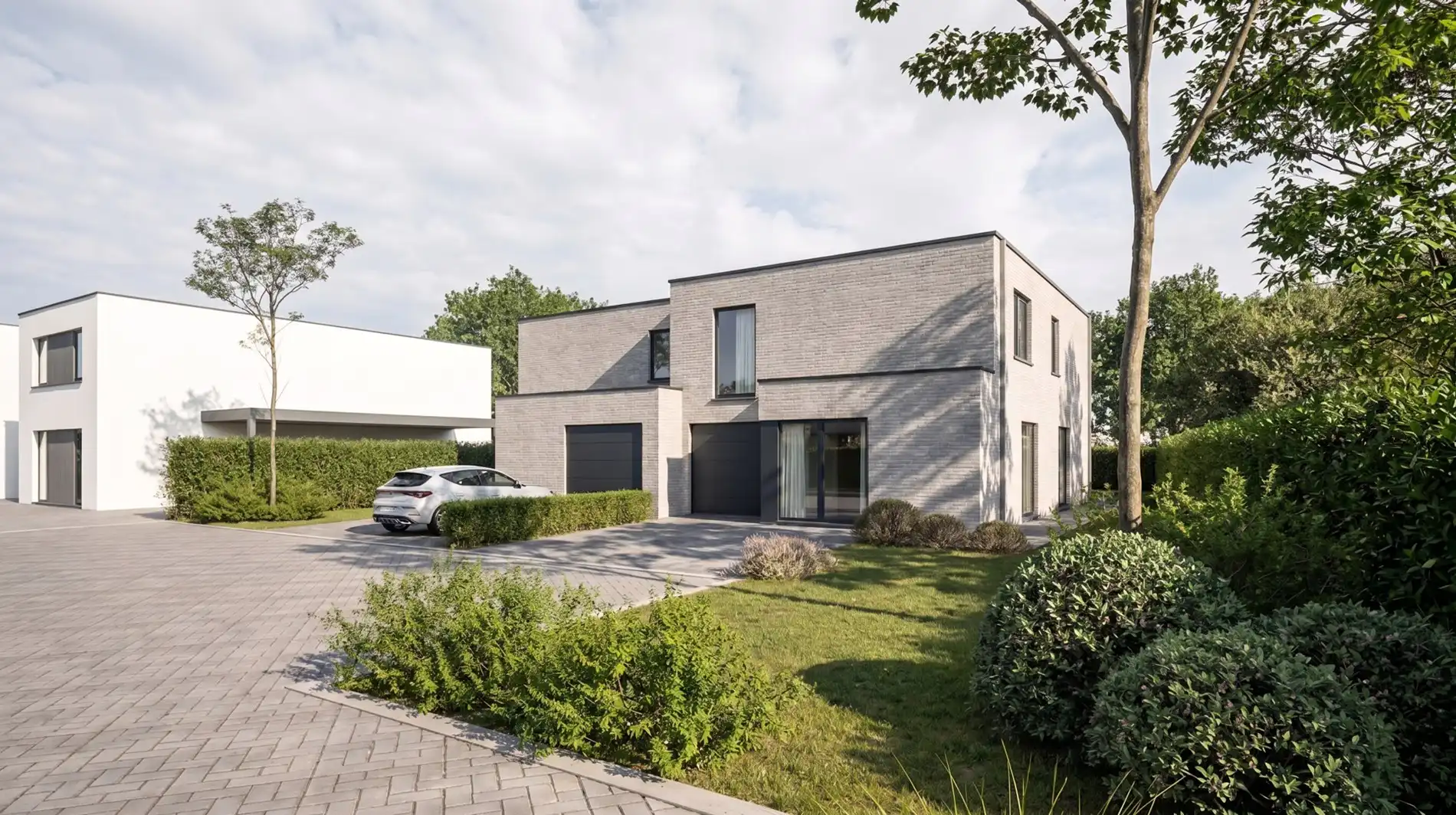 Nieuwe energiezuinige halfopen bebouwing op een rustige topligging in Oudenburg foto {{pictureIndex}}