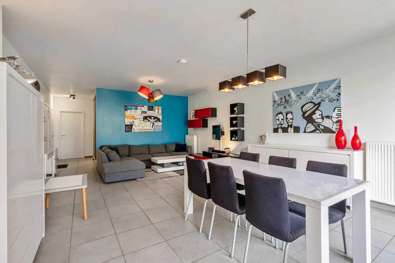 Gelijkvloers appartement (105m²), 2 slpk, tuin/terras, autostaanplaats + kelderberging foto 9