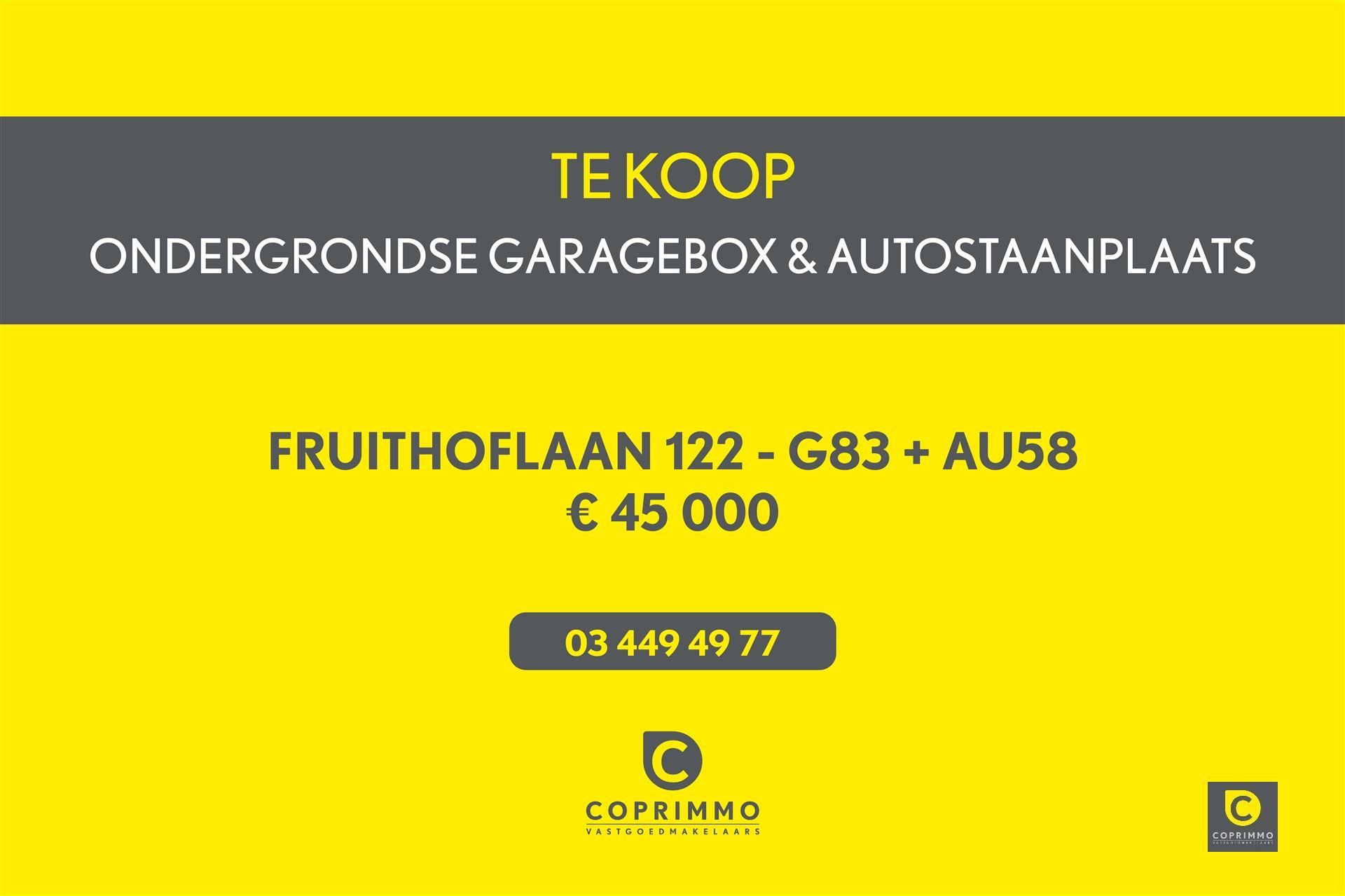 Garage te koop Fruithoflaan 122 - 2600 BERCHEM