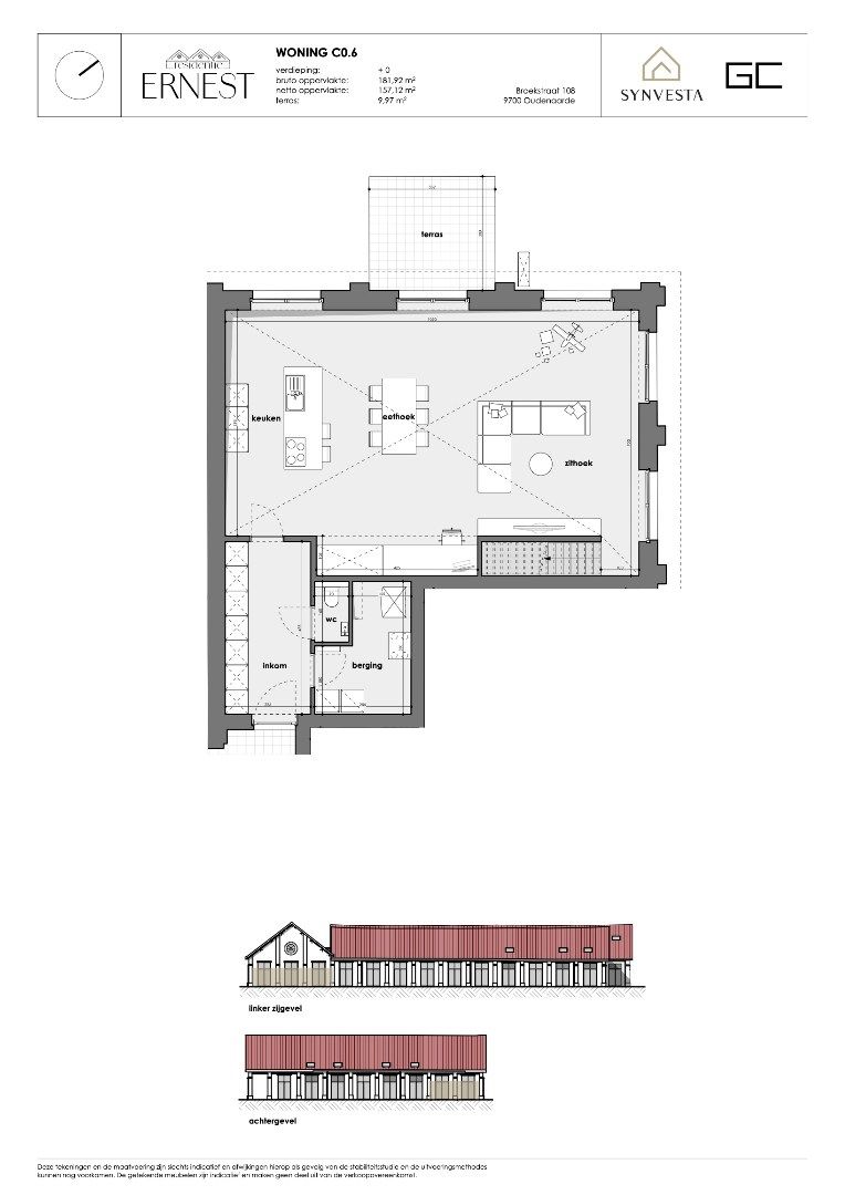Modern huis met 2 slaapkamers, vide en speel- of leeshoek – Nieuwbouwproject Ernest, Oudenaarde foto 3