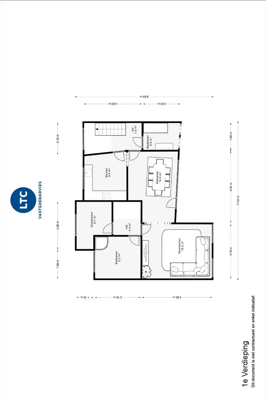 2 gekoppelde woningen met handelsruimte en woonst foto 31