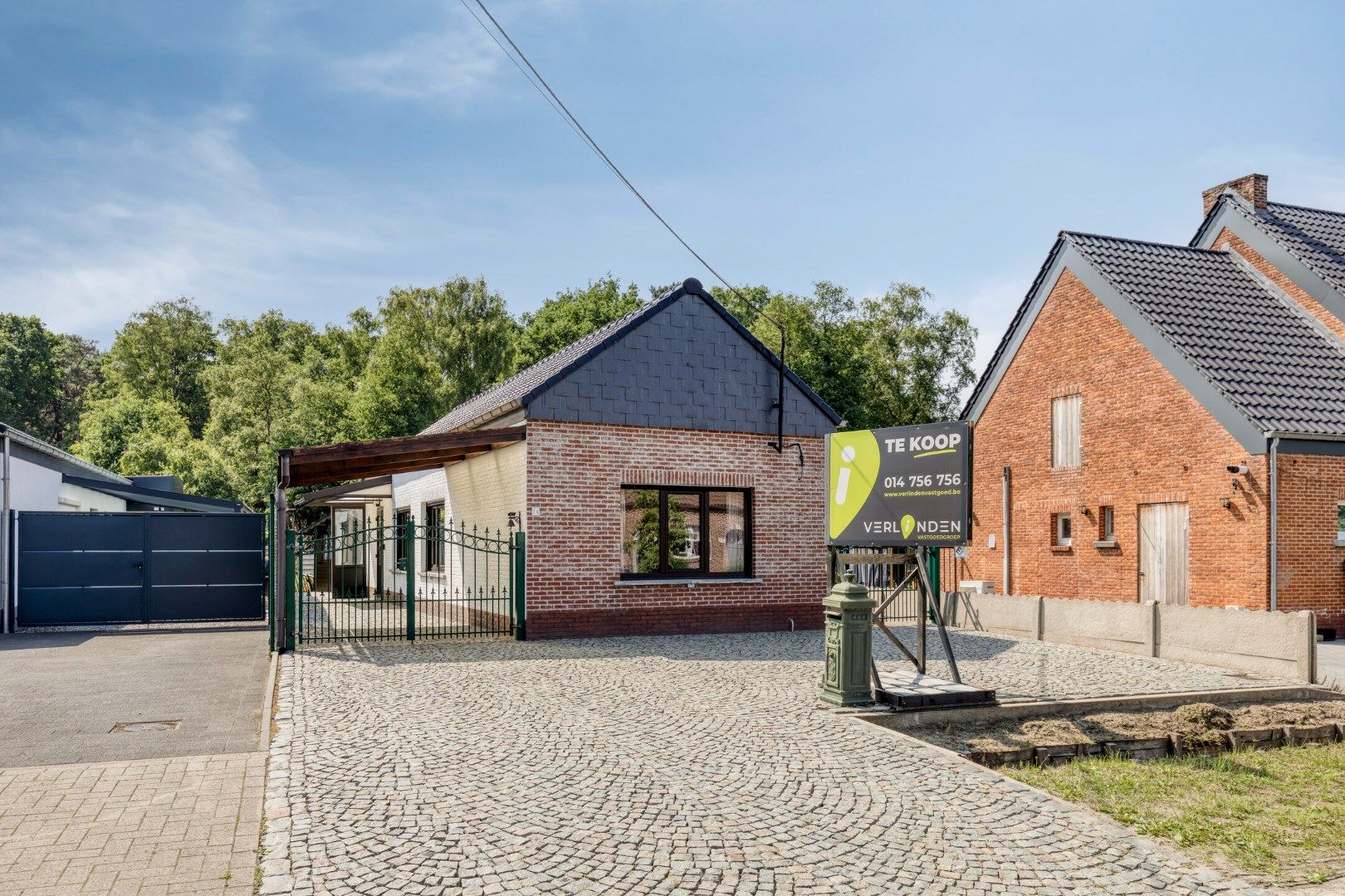 Hoofdfoto van de publicatie: Charmante gelijkvloerse woning met 1 slaapkamer op 219 m² te Sint-Jozef Olen !