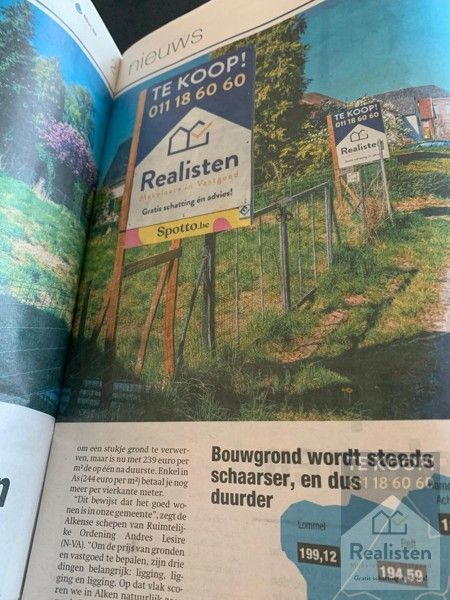 Bouwgrond aan de Melbeekstraat 21A, 3500 Hasselt - met of zonder woning foto {{pictureIndex}}