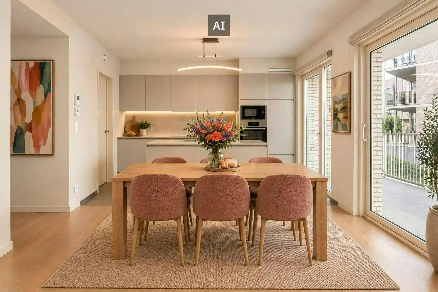 Recent appartement met spectaculair zicht te koop in Eke foto 5