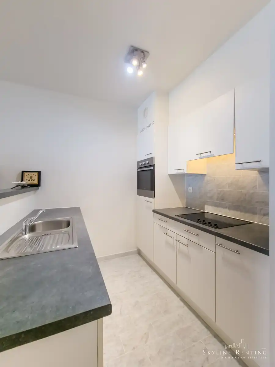 Mooi gemeubelde studio met terras bij EU-Parlement foto 10