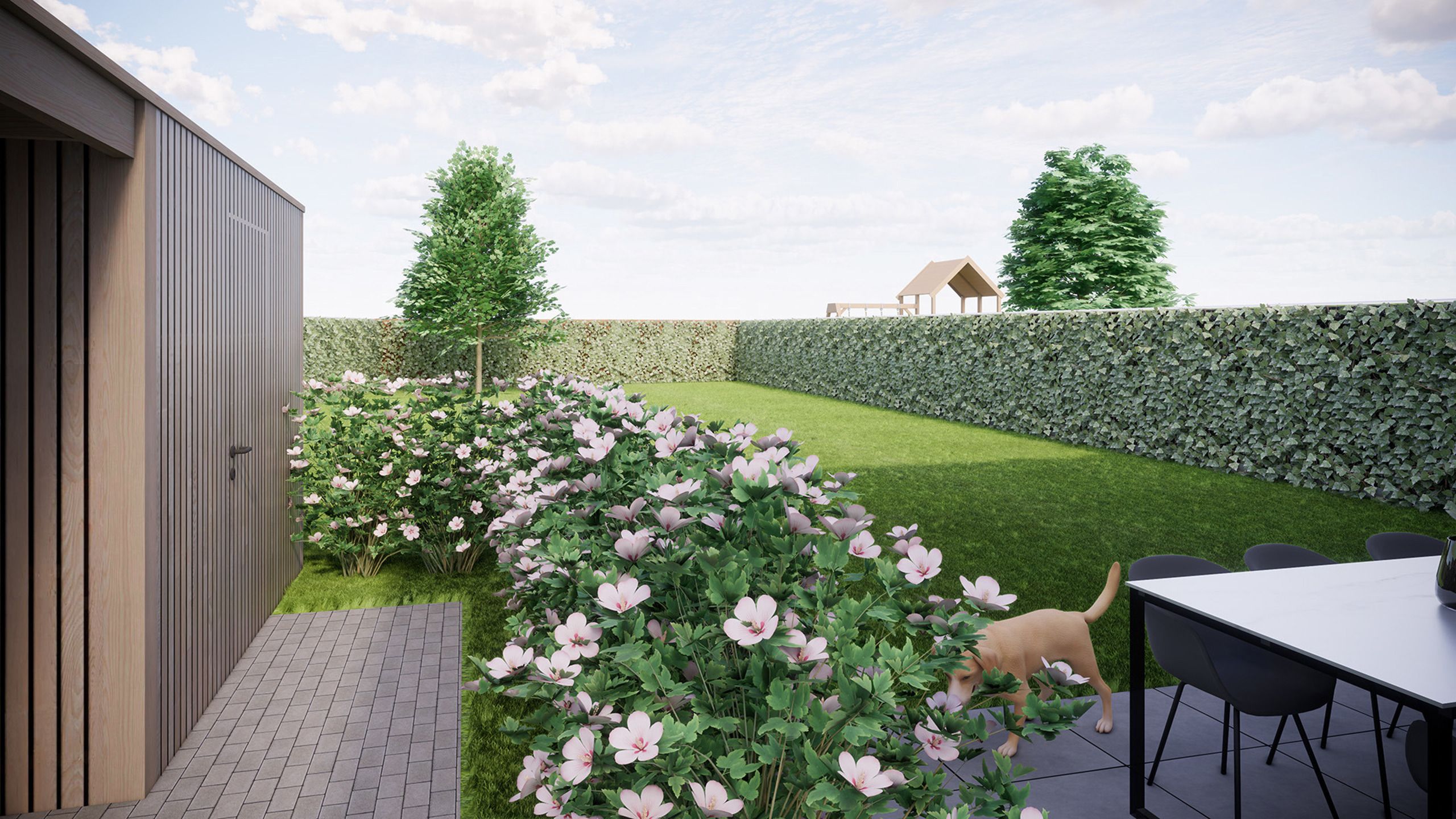Halfopen gezinswoning met tuin foto 4