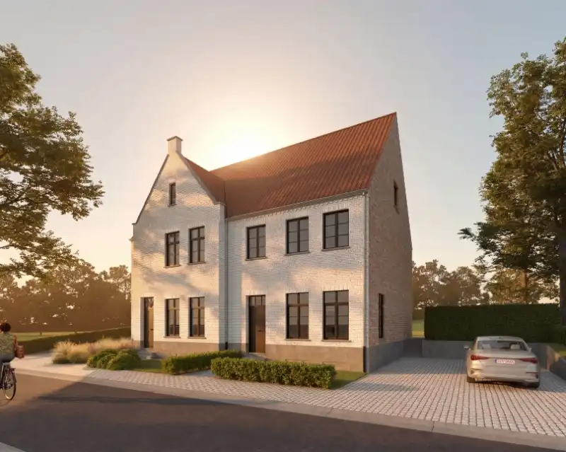 --- NIEUW --- 2 halfopen nieuwbouwwoningen te Zottegem (mogelijkheid aankoop onder 6% BTW). foto {{pictureIndex}}