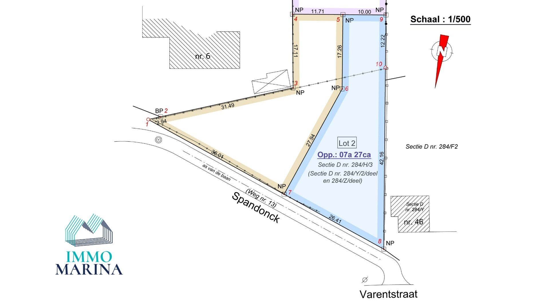Mooi Zuid-gericht perceel voor OB - 7a 27ca te Werchter foto {{pictureIndex}}
