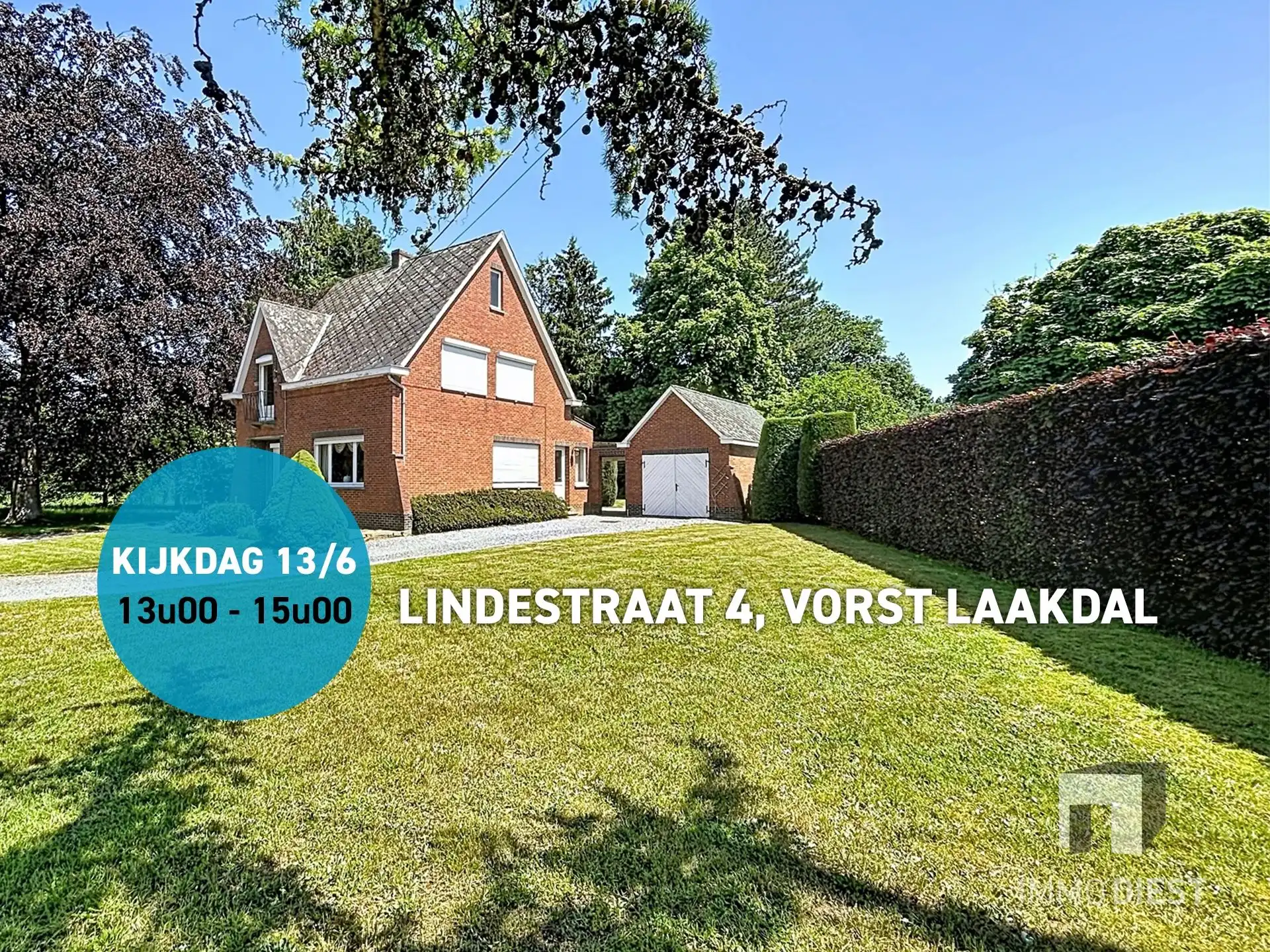 Hoofdfoto van de publicatie: ZATERDAG 13.06 KIJKMOMENT VAN 13.00U TOT 15.00U. Charme troef in deze te renoveren woning op een ruim perceel te Vorst!