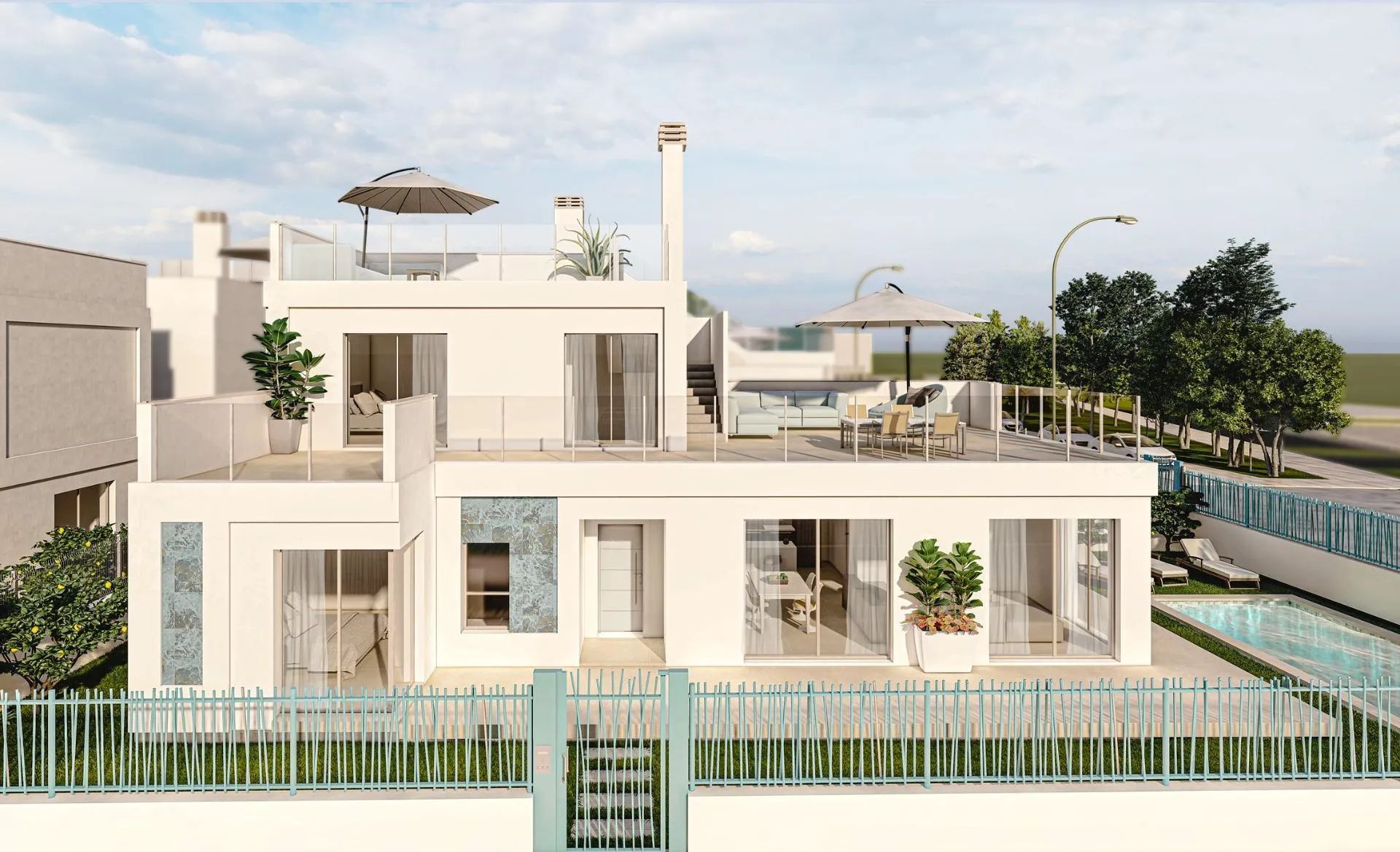 Luxe levensstijl aan de Costa Cálida: exclusieve nieuwbouw villa's vlakbij golf en strand in Los Alcázares foto {{pictureIndex}}